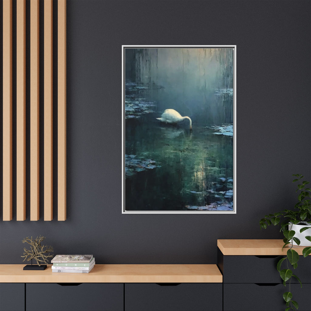 Tears Upon Still Waters Matte Canvas, Framed (Multi-color)