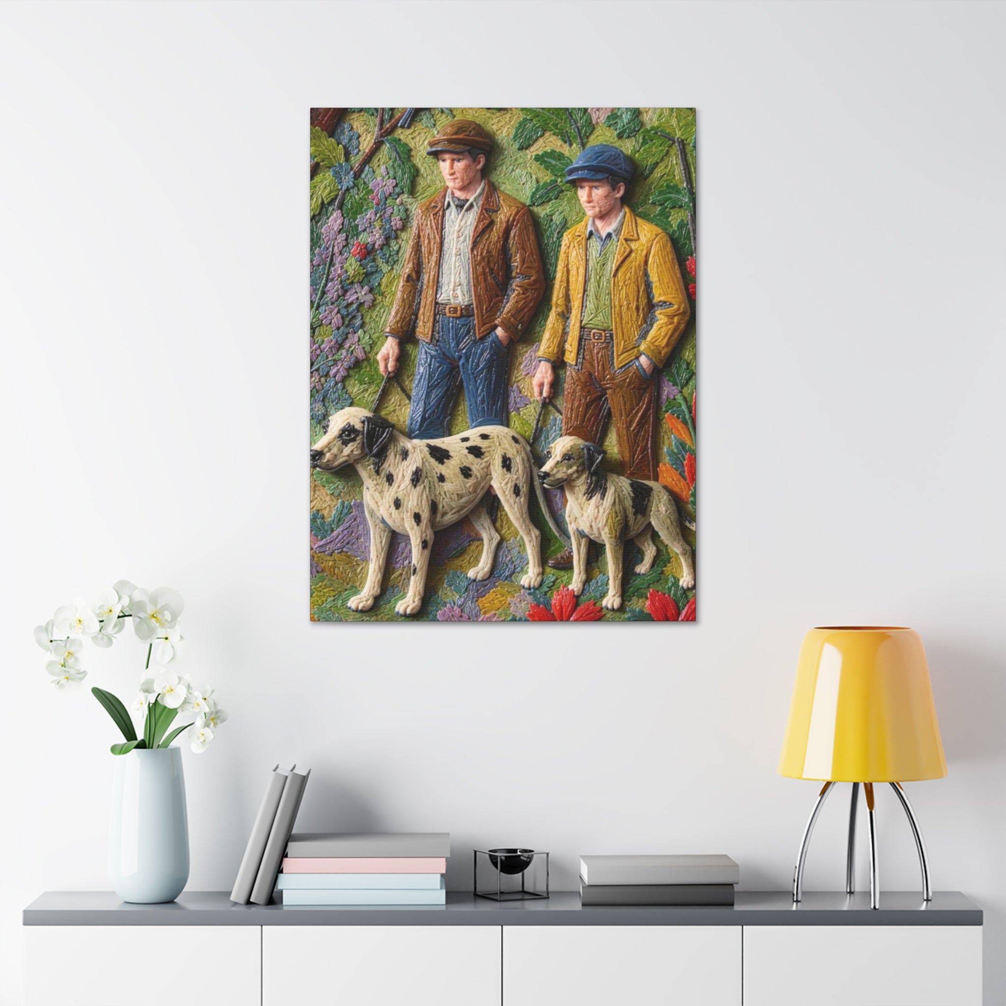 Companions of the Garden Path Canvas Stretched, 1.5''