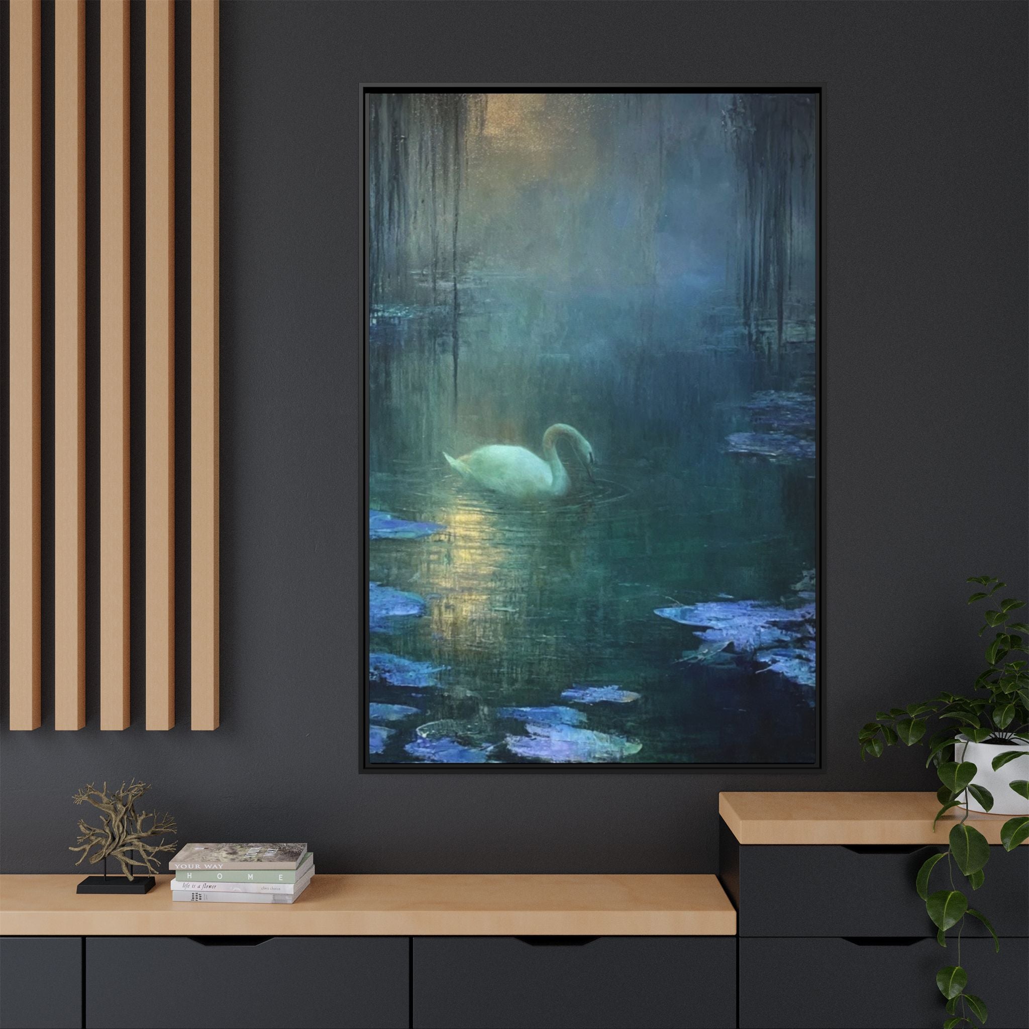 The Weight of Silence   Matte Canvas, Framed (Multi-color)