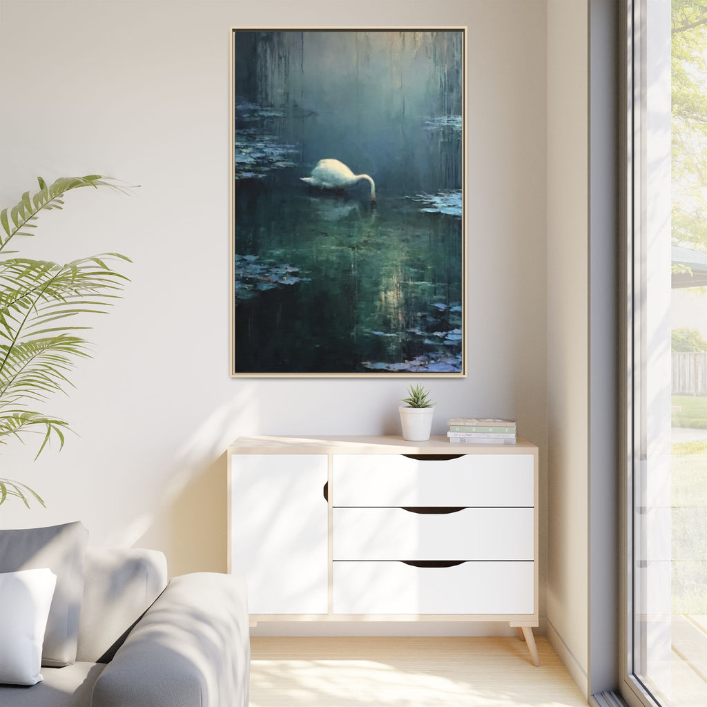 Tears Upon Still Waters Matte Canvas, Framed (Multi-color)