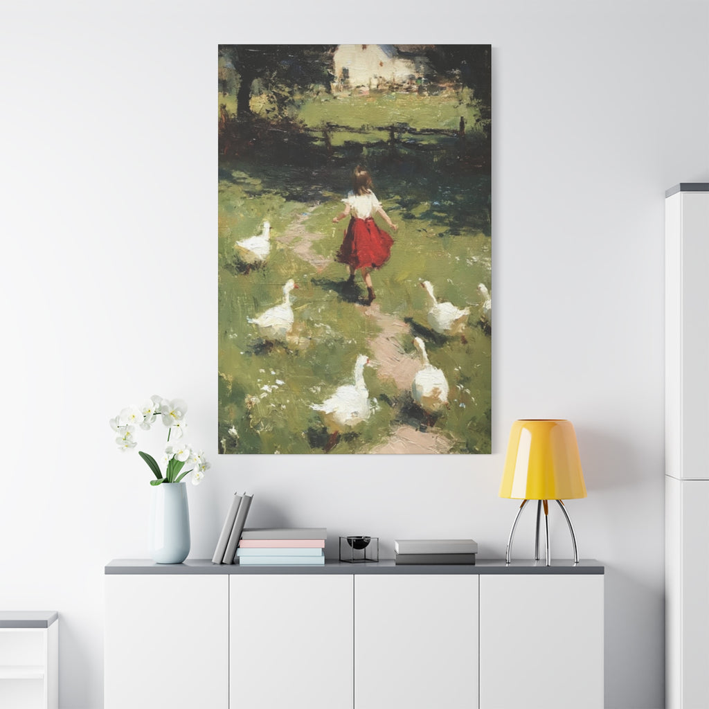 Homeward Through the Meadow  Matte Canvas, Stretched, 1.25"