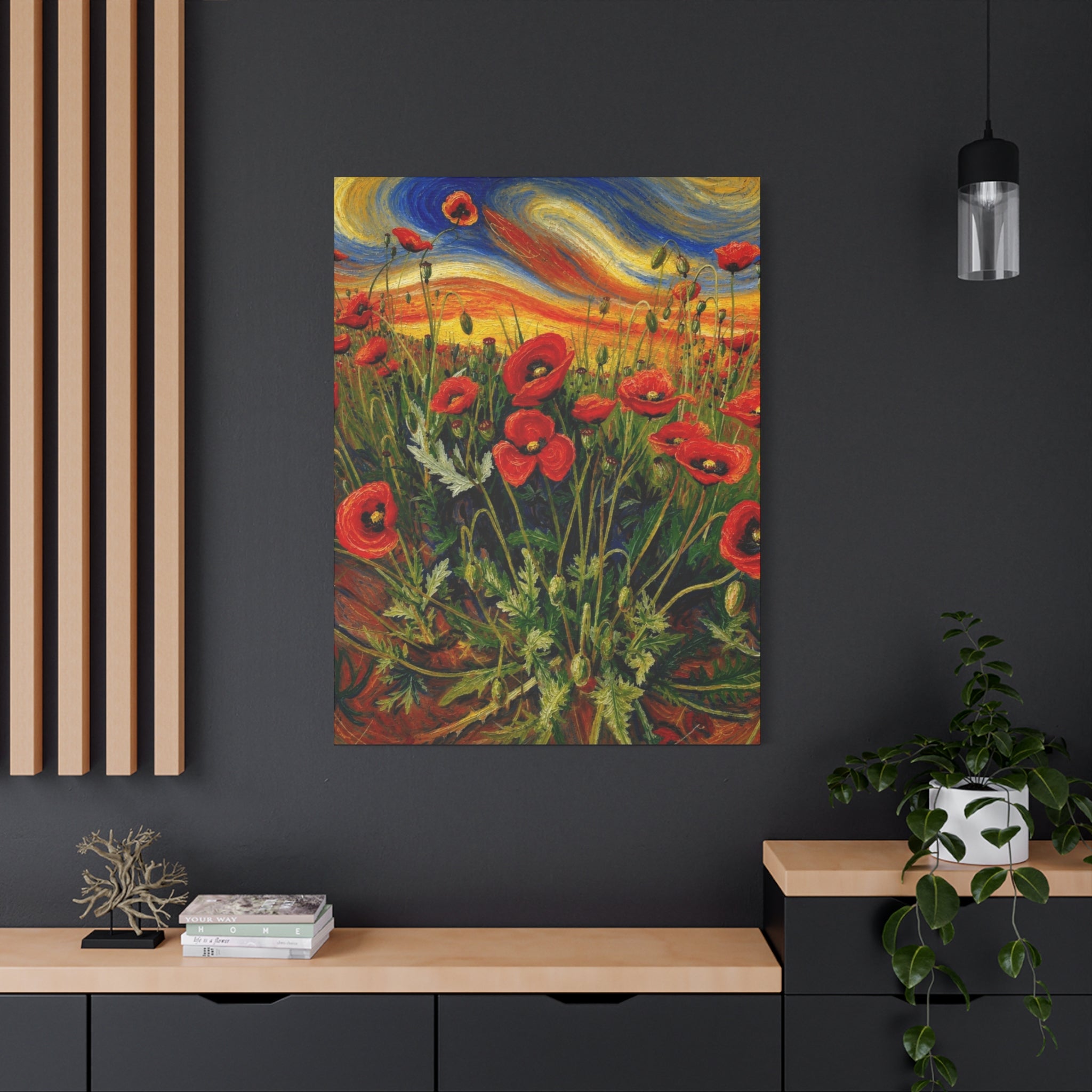 Whispers of the Poppy Meadow Matte Canvas, Stretched, 1.25"