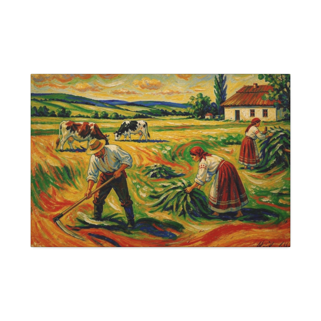 Gathering the Harvest Canvas Stretched, 1.5''
