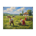 Wildflower Harvest – Rustic Countryside Farmhouse Canvas Art Stretched, 1.5''