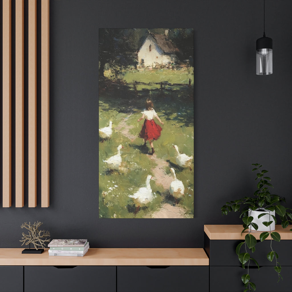 Homeward Through the Meadow  Matte Canvas, Stretched, 1.25"