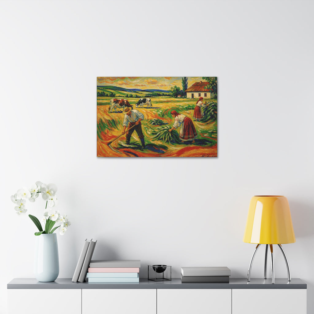 Gathering the Harvest Canvas Stretched, 1.5''