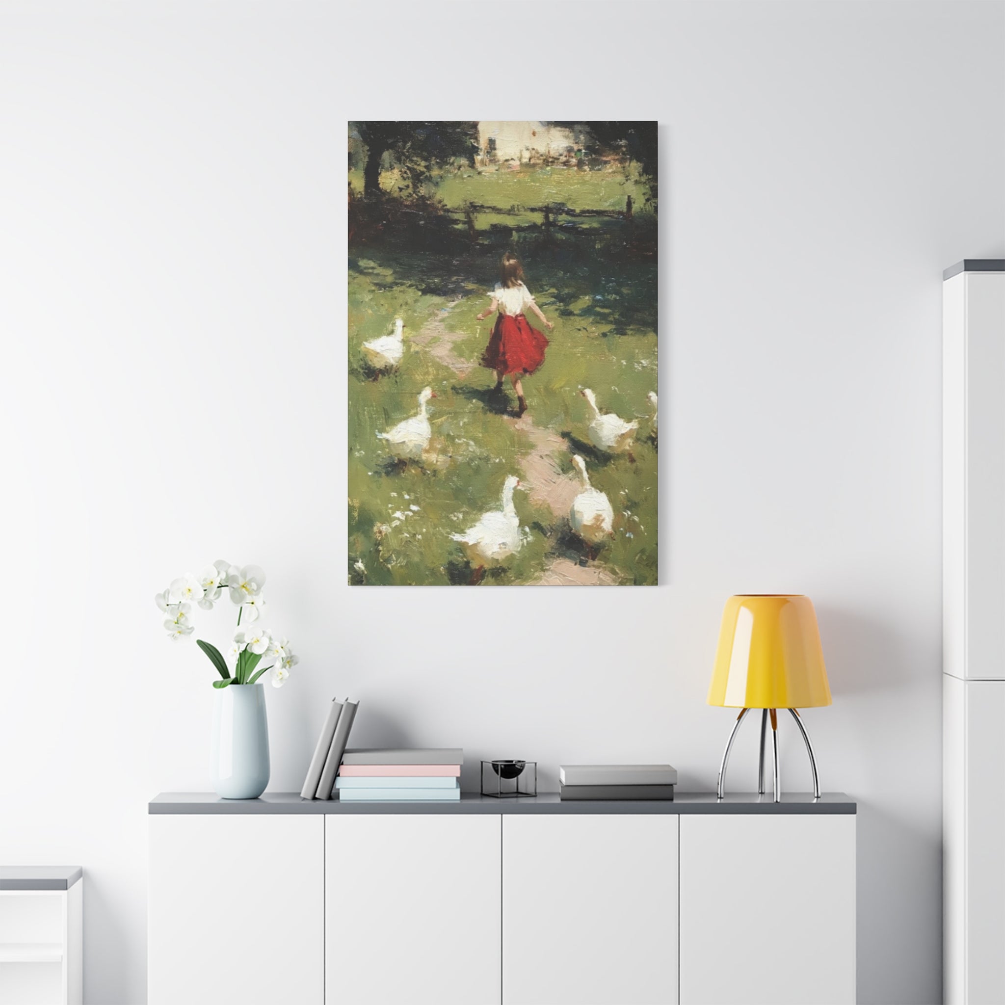 Homeward Through the Meadow  Matte Canvas, Stretched, 1.25"