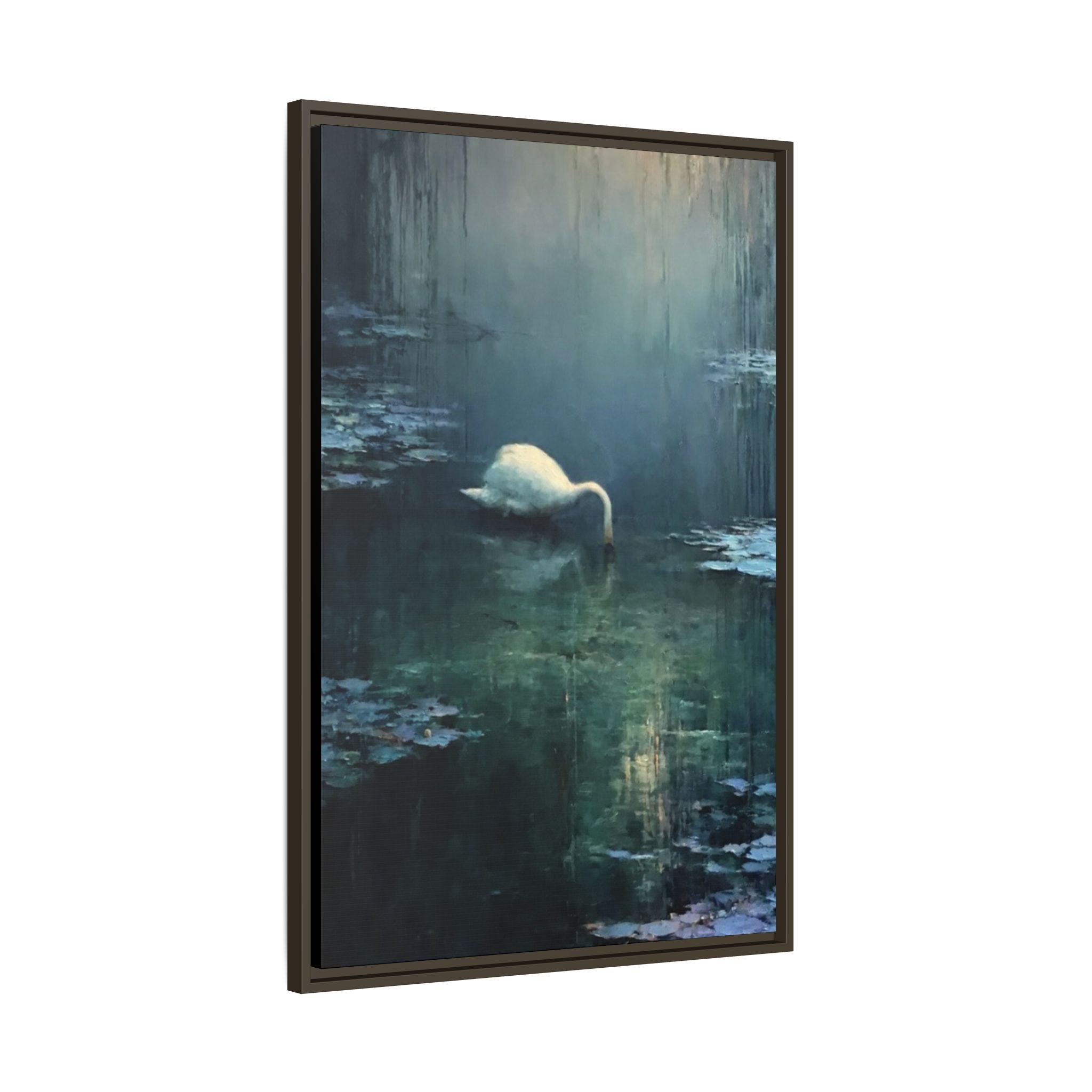 Tears Upon Still Waters Matte Canvas, Framed (Multi-color)