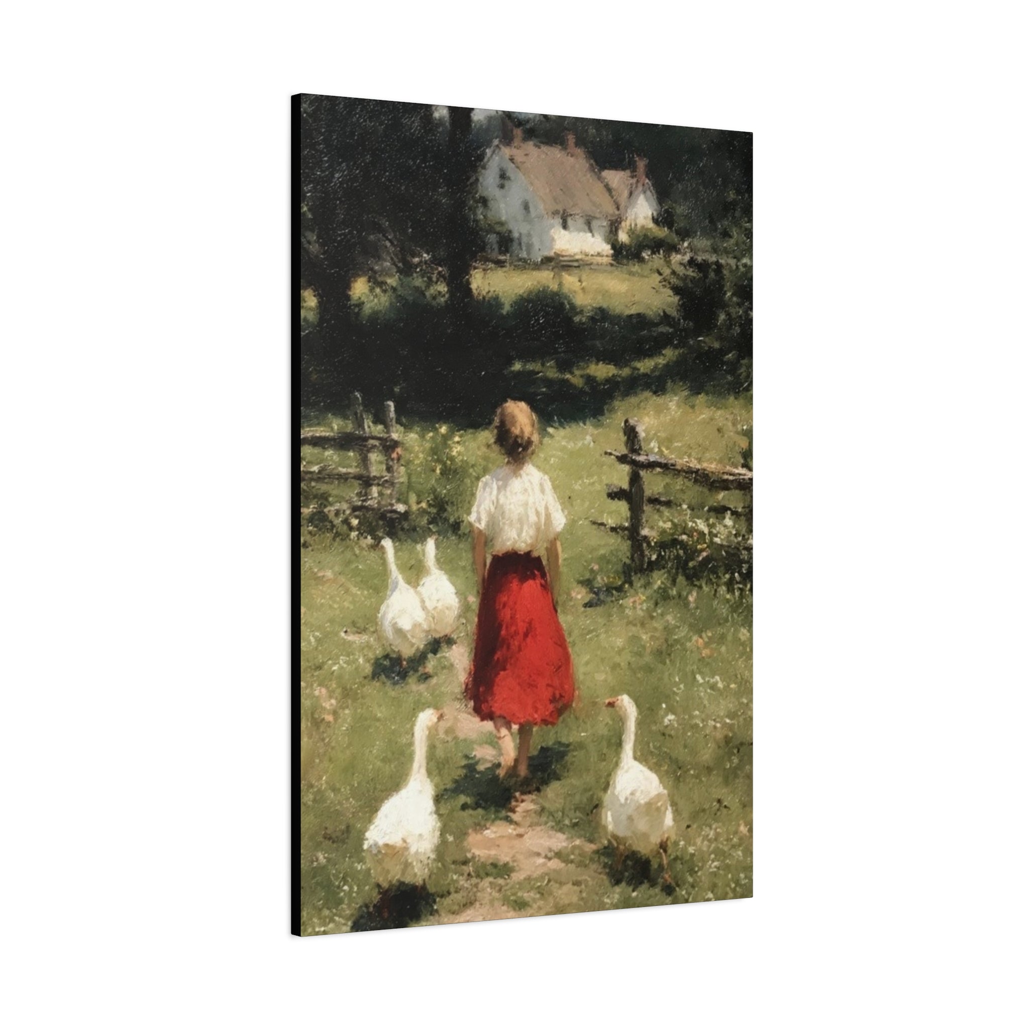 Homeward Through the Meadow  Matte Canvas, Stretched, 1.25"
