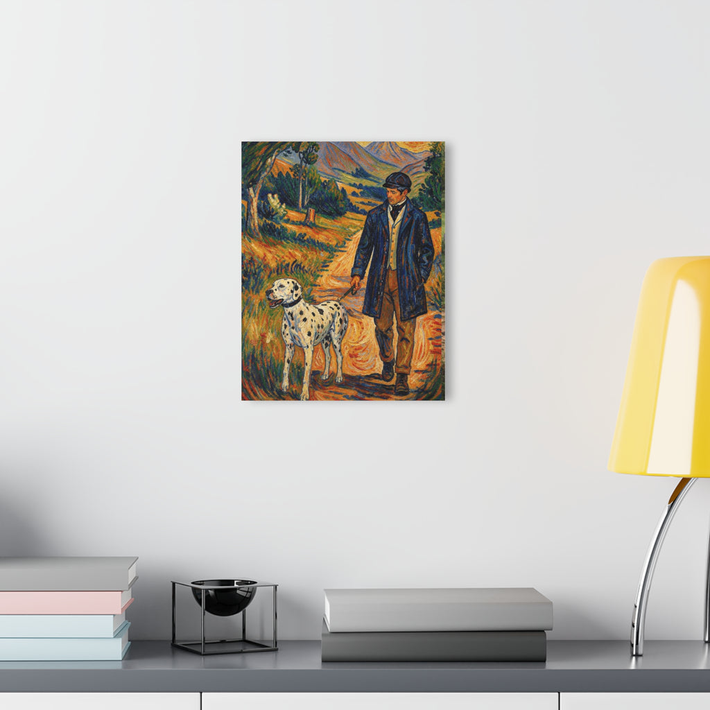 Copy of The Dalmatian Walk  Countryside Companion Art Print
