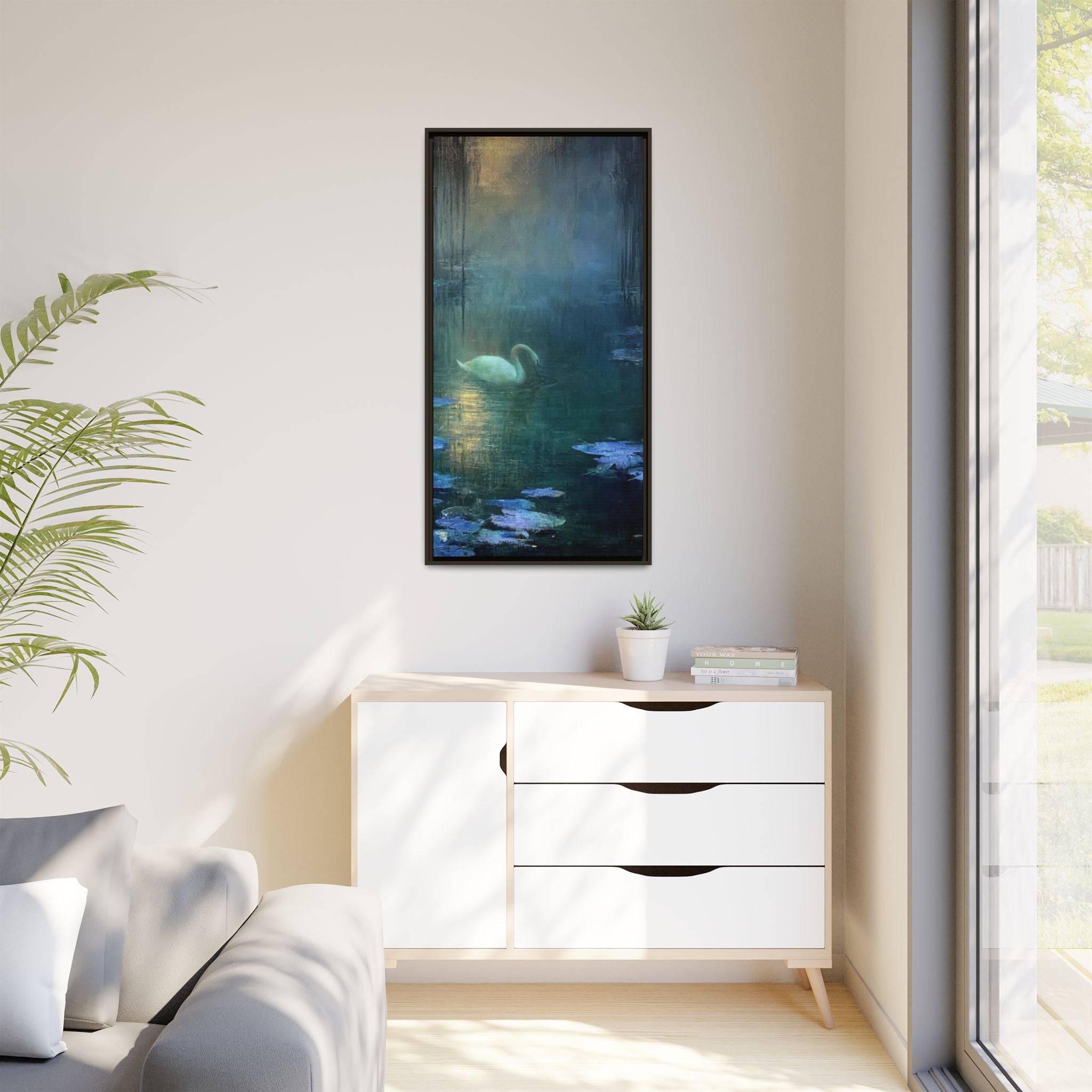 The Weight of Silence   Matte Canvas, Framed (Multi-color)