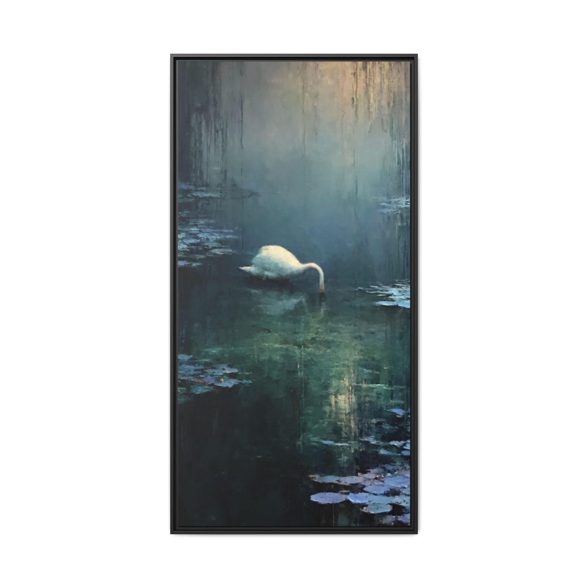 Tears Upon Still Waters Matte Canvas, Framed (Multi-color)