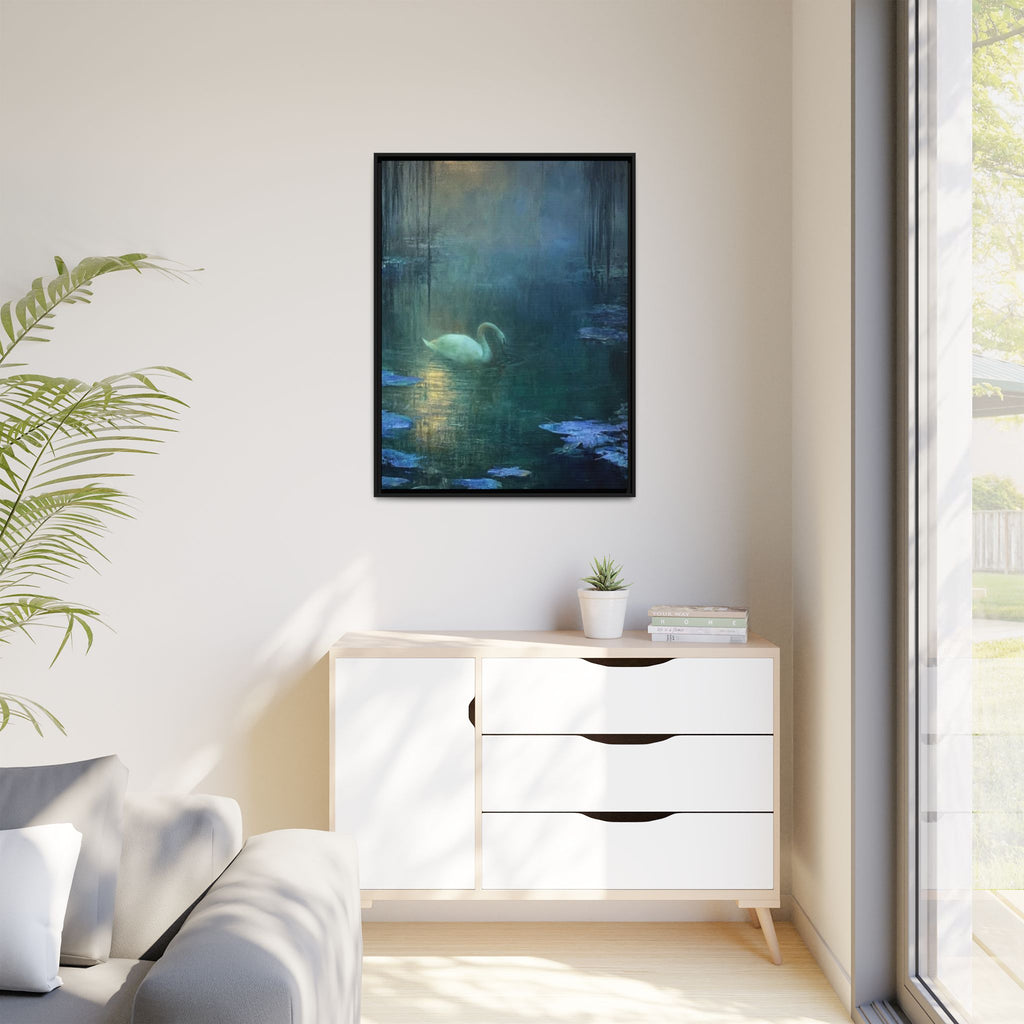 The Weight of Silence   Matte Canvas, Framed (Multi-color)