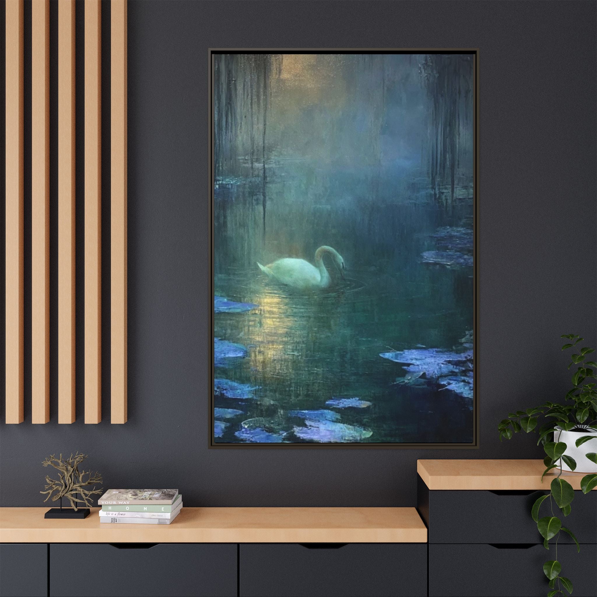 The Weight of Silence   Matte Canvas, Framed (Multi-color)