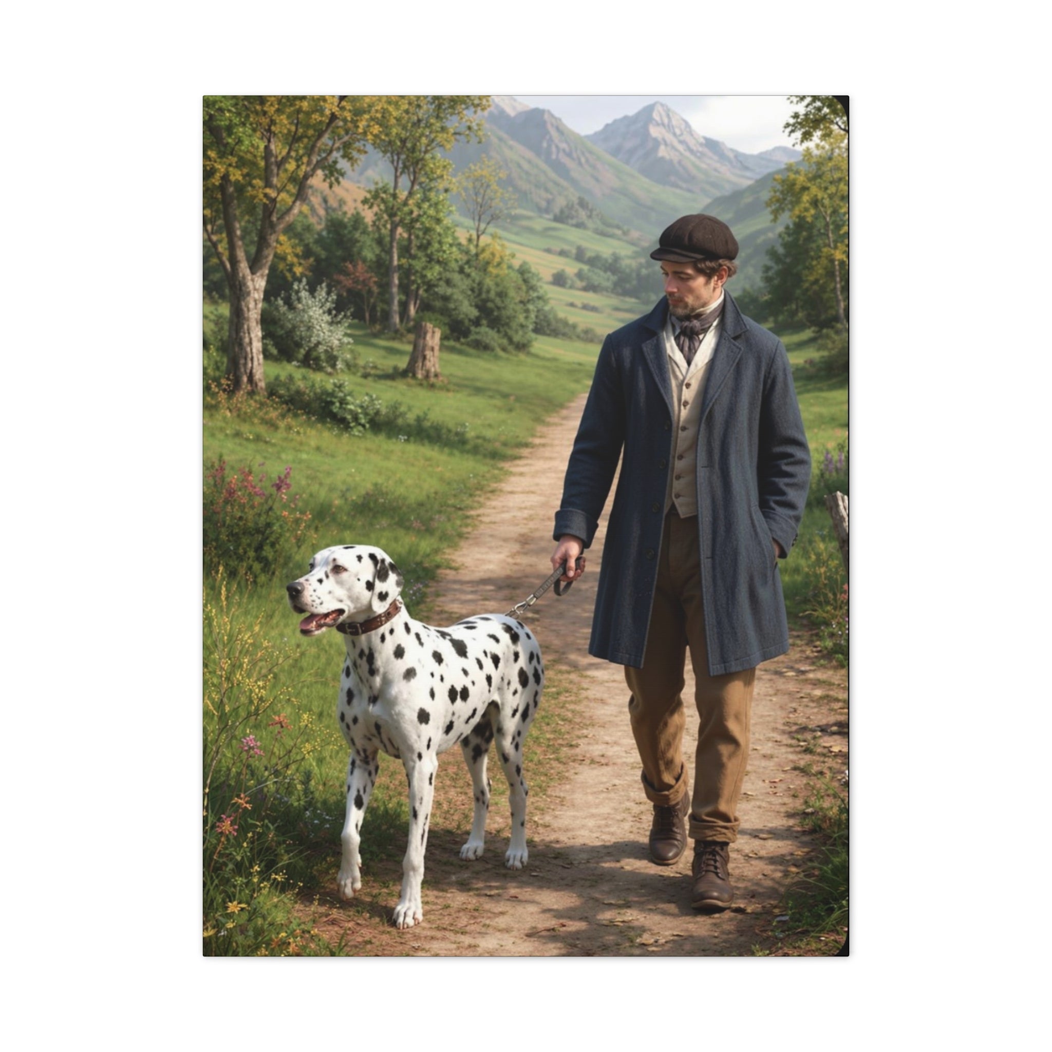 The Dalmatian Walk – Countryside Companion Art Print