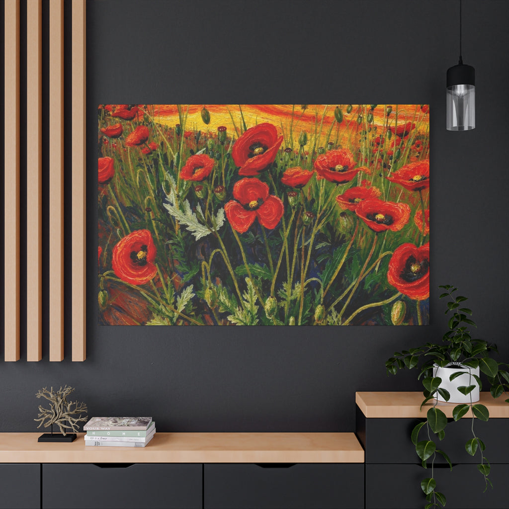 Whispers of the Poppy Meadow Matte Canvas, Stretched, 1.25"