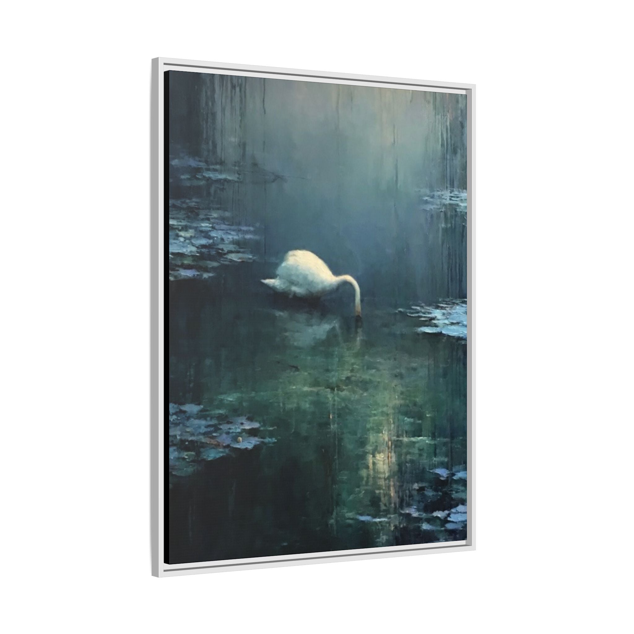 Tears Upon Still Waters Matte Canvas, Framed (Multi-color)