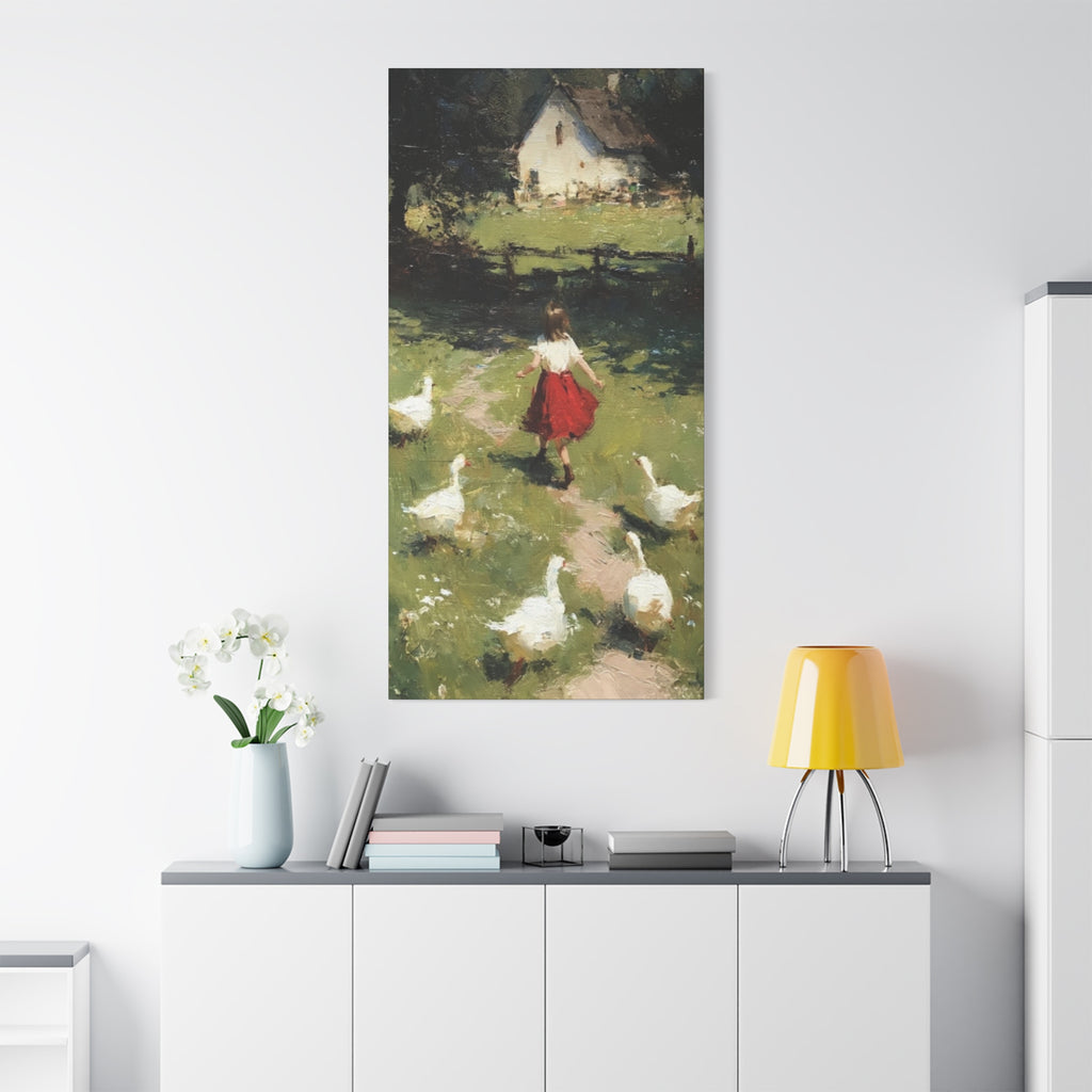Homeward Through the Meadow  Matte Canvas, Stretched, 1.25"