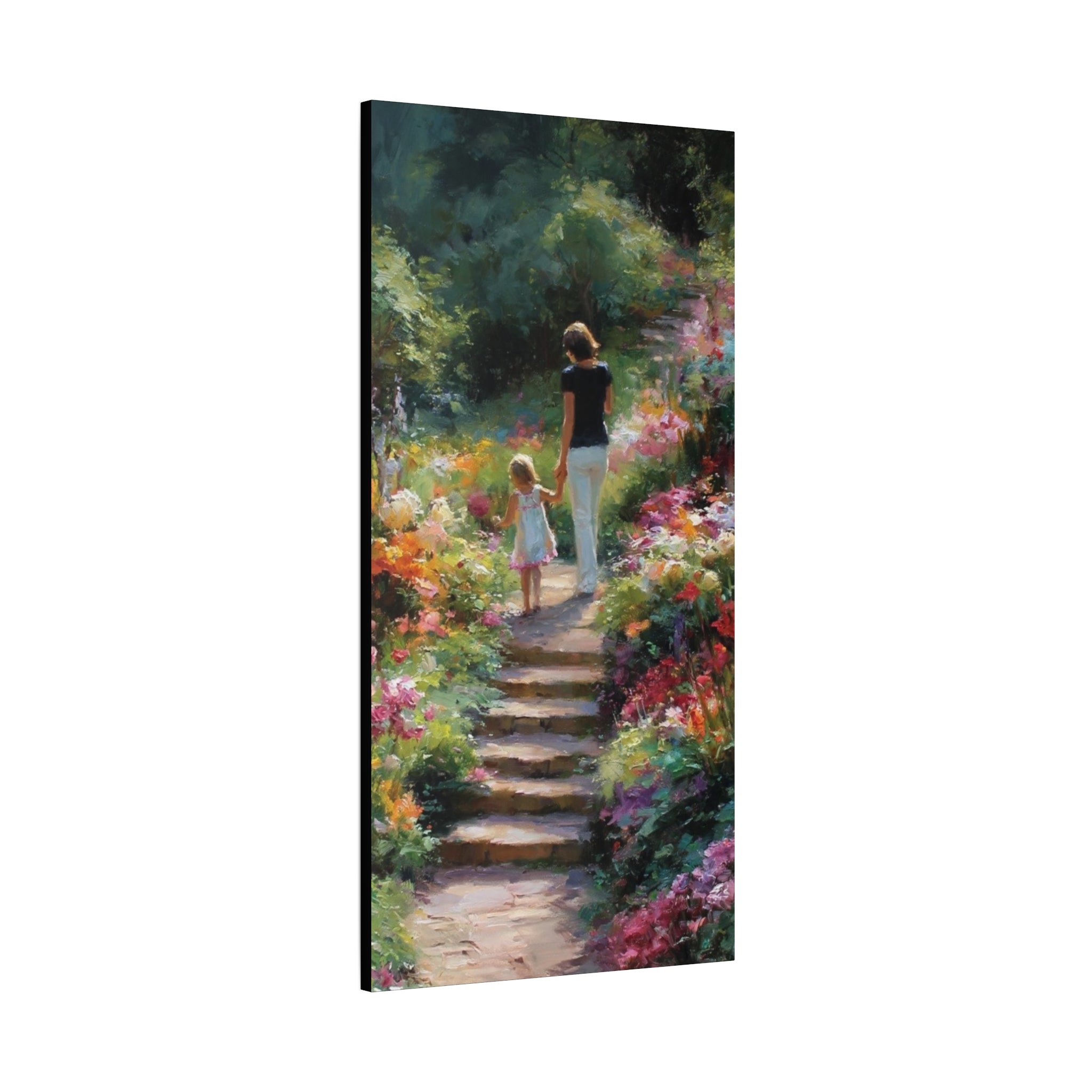 Hand in Hand Through the Garden  Matte Canvas, Stretched, 1.25"