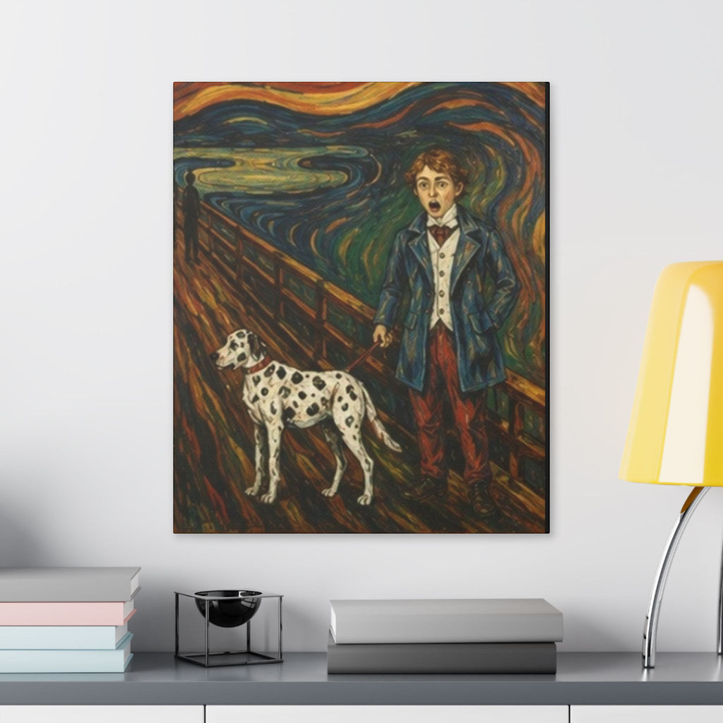 The Dalmatian  Cry  Expressionist Companion Art Print