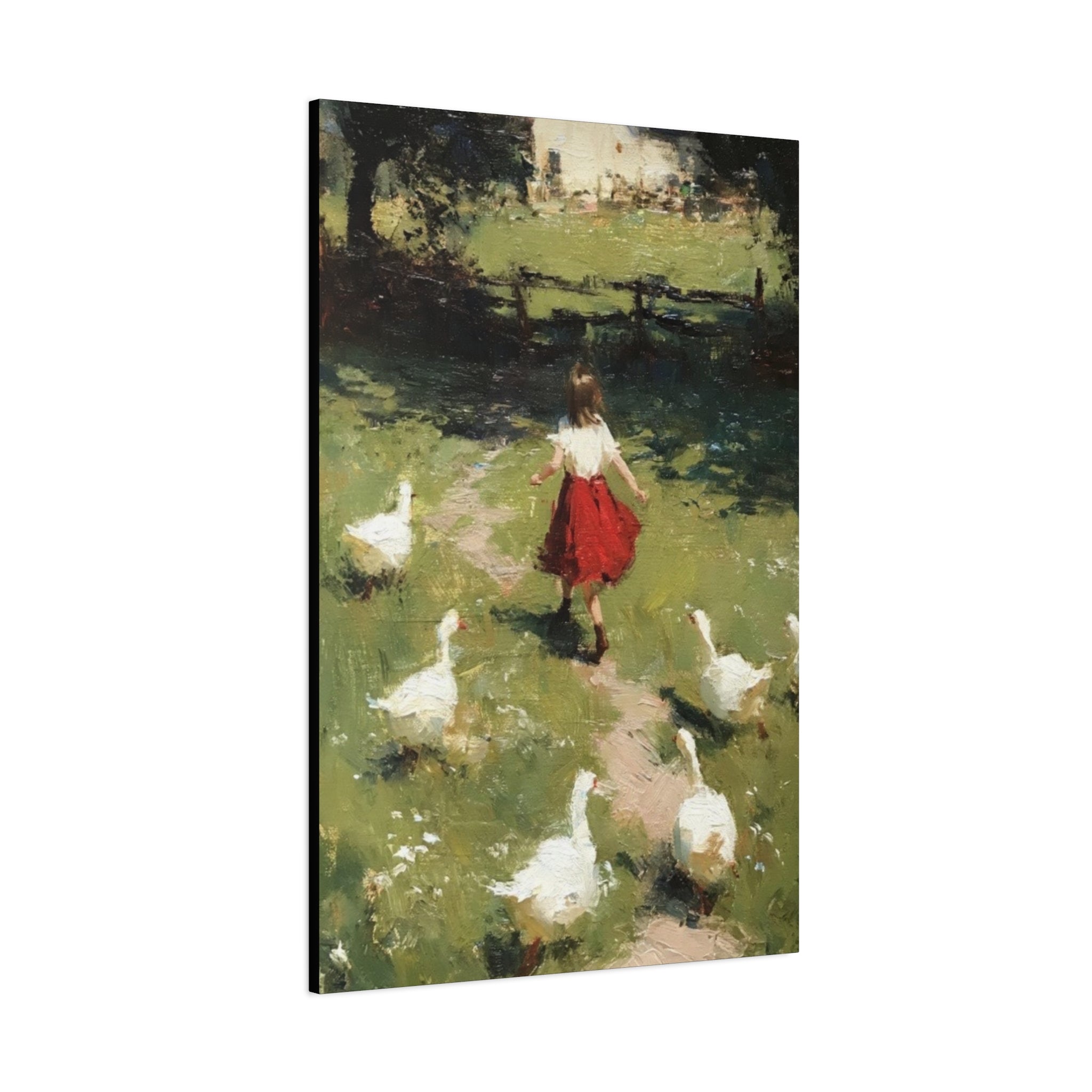 Homeward Through the Meadow  Matte Canvas, Stretched, 1.25"