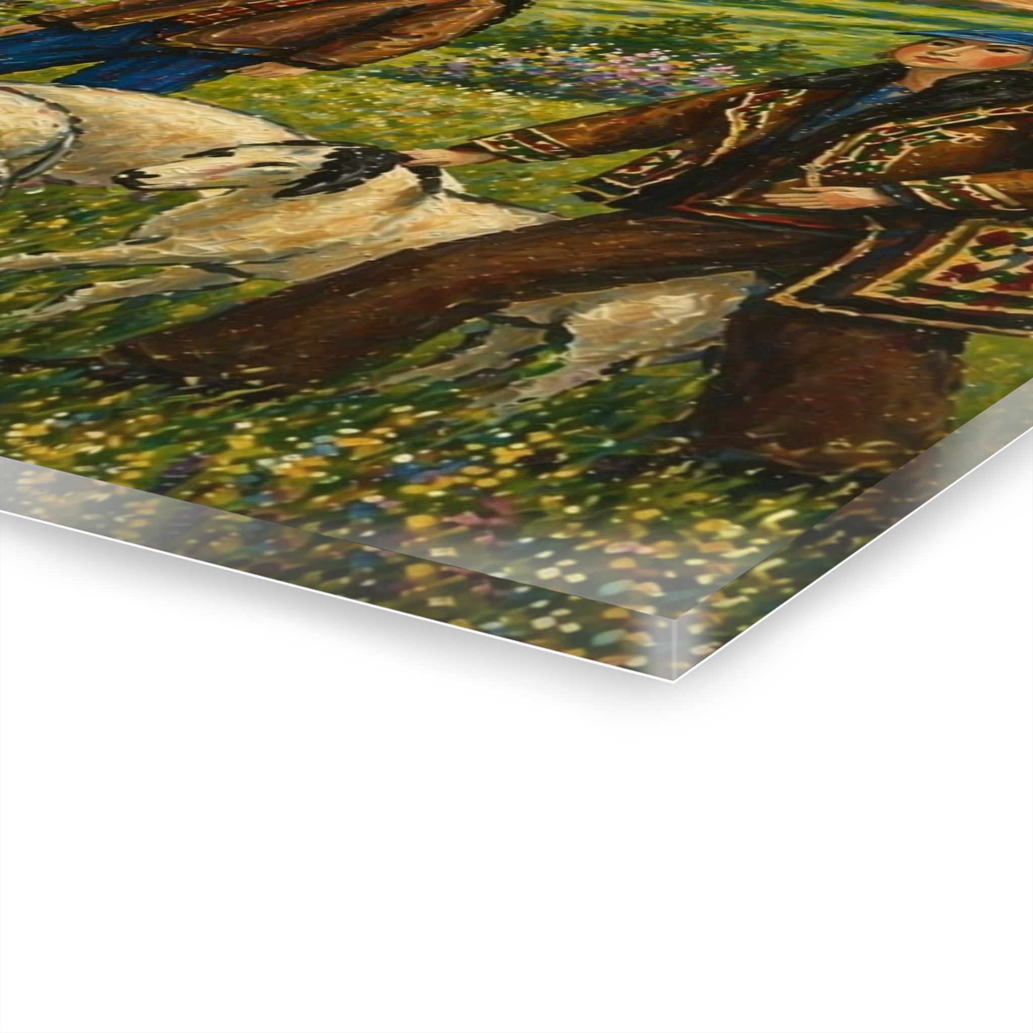 Mountain Shepherds – Rustic Countryside Acrylic Wall Art