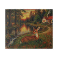 Whispers by the Woodland Pond  Classic Stretched Canvas