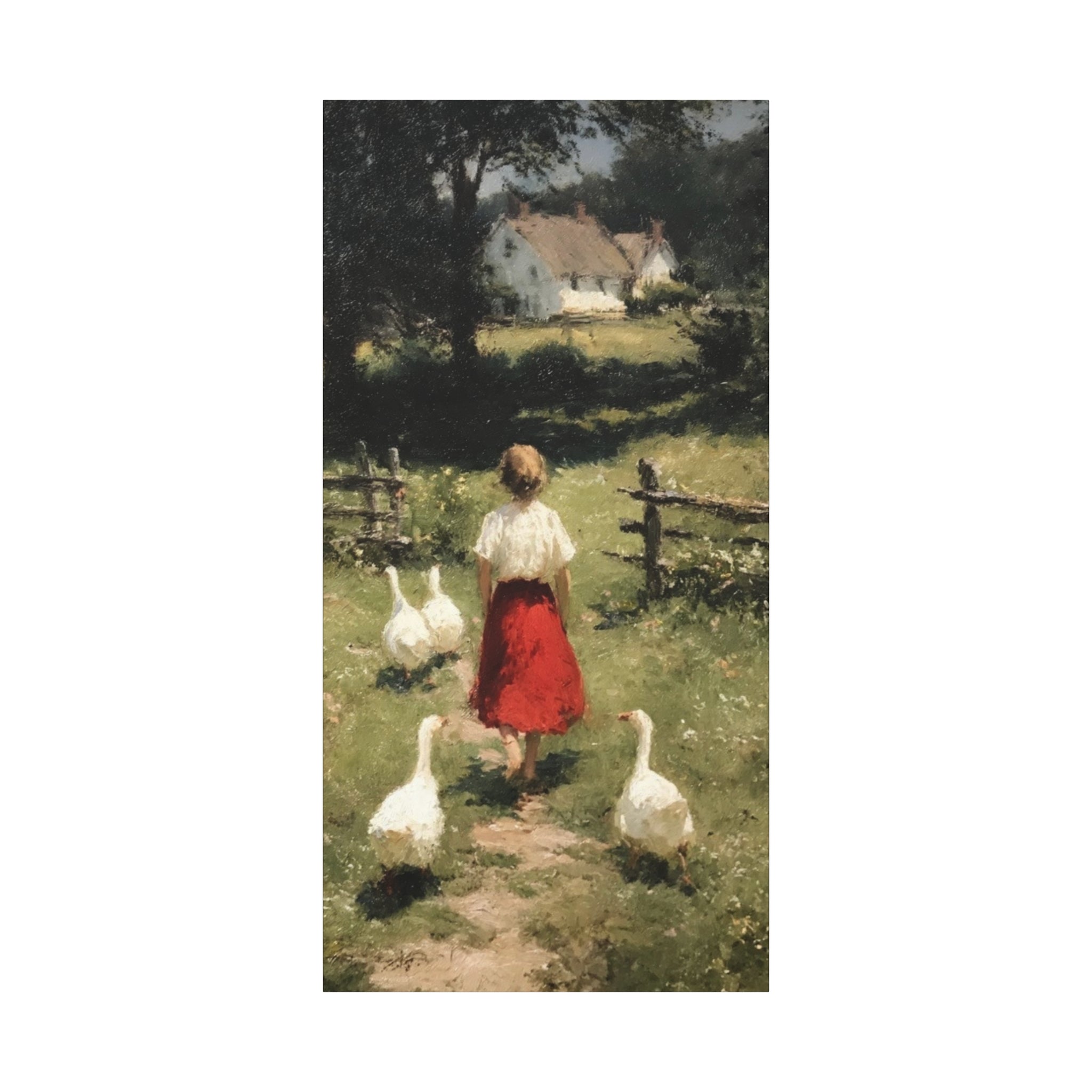Homeward Through the Meadow  Matte Canvas, Stretched, 1.25"