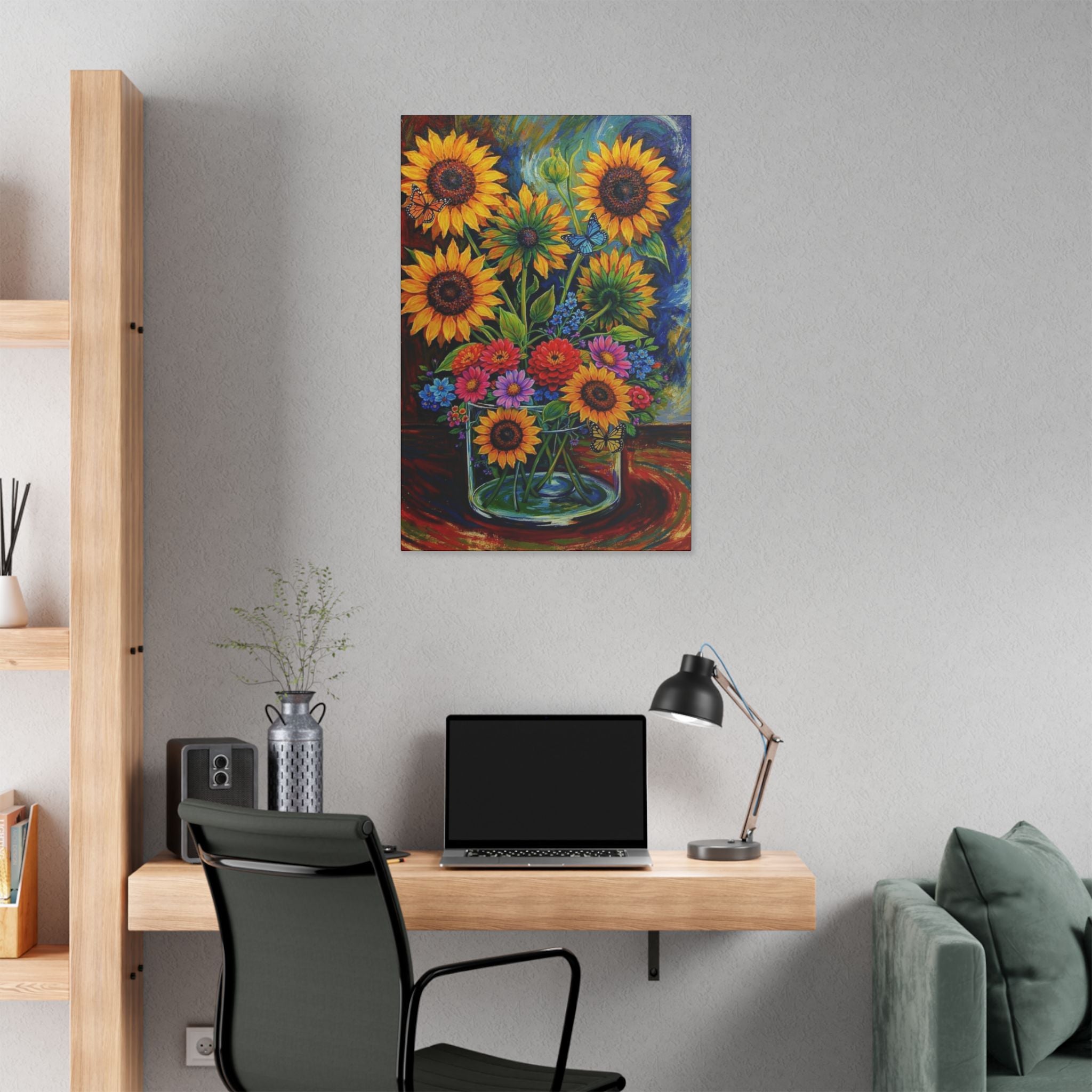 Sunflowers in Full Bloom  Classic Stretched Canvas