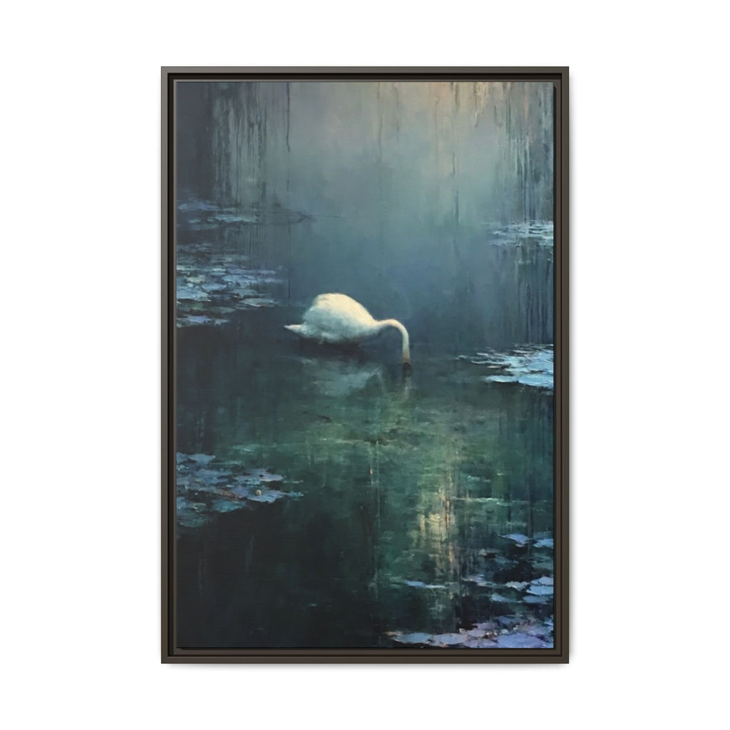 Tears Upon Still Waters Matte Canvas, Framed (Multi-color)