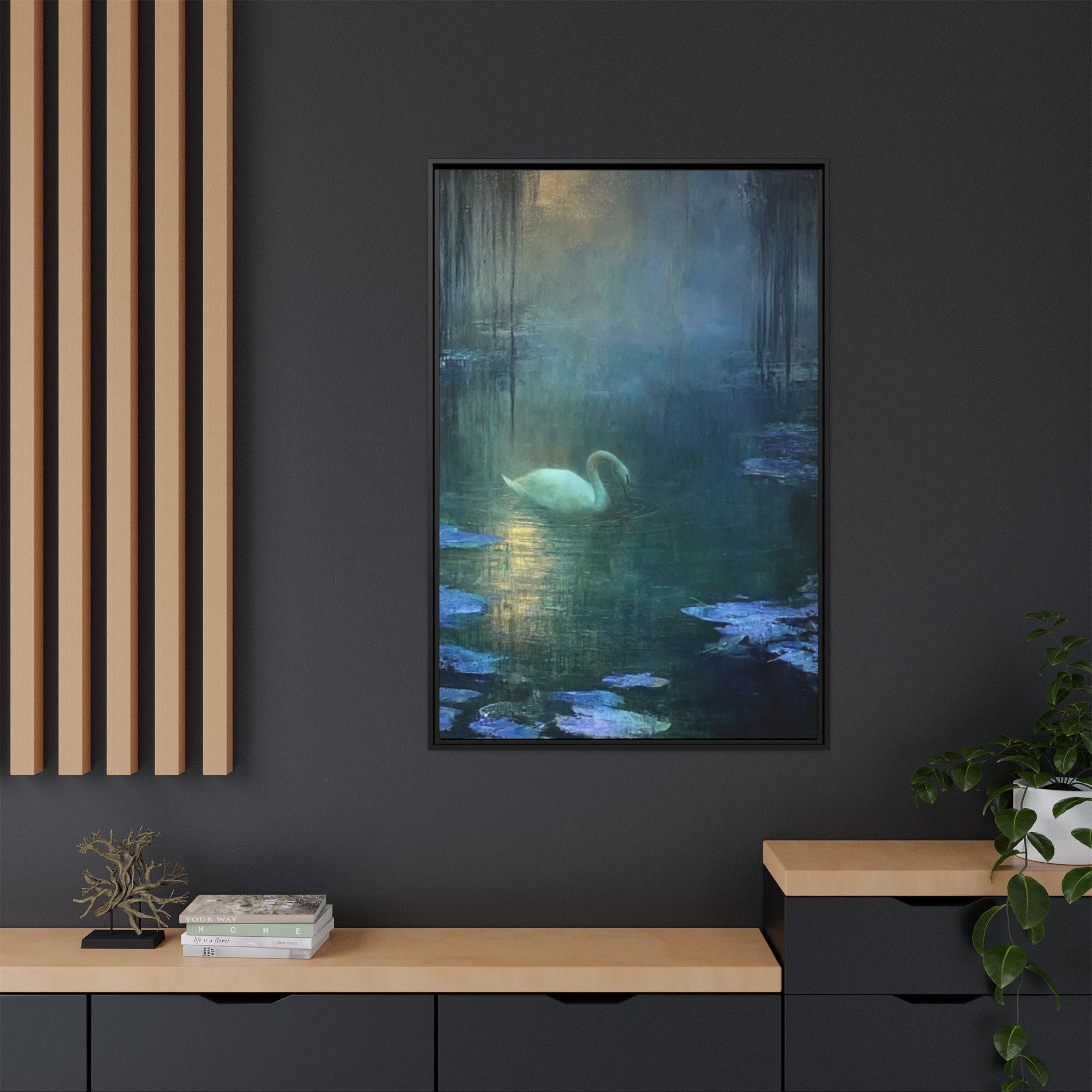 The Weight of Silence   Matte Canvas, Framed (Multi-color)