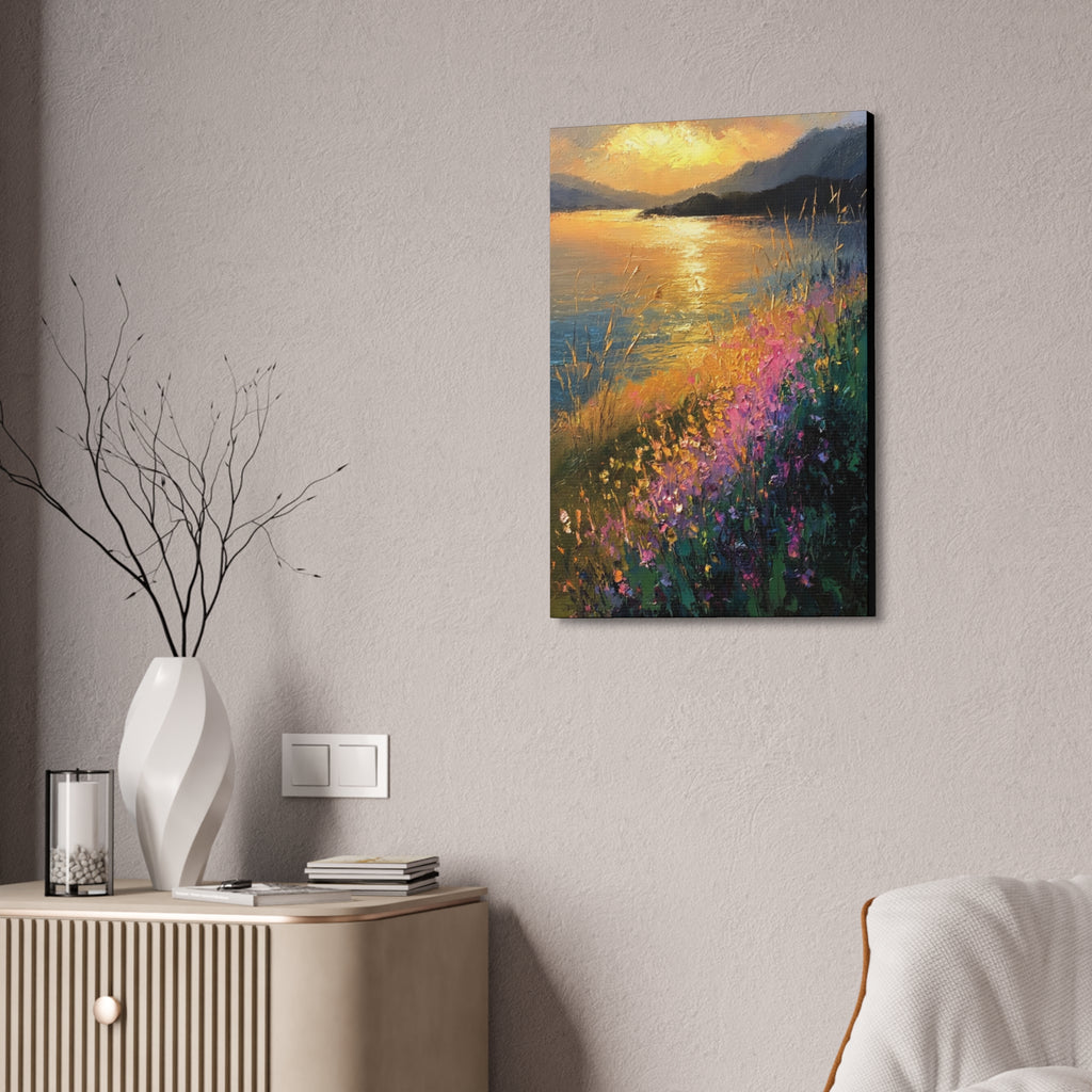 Golden Reflections at Twilight   Canvas Stretched, 1.5''