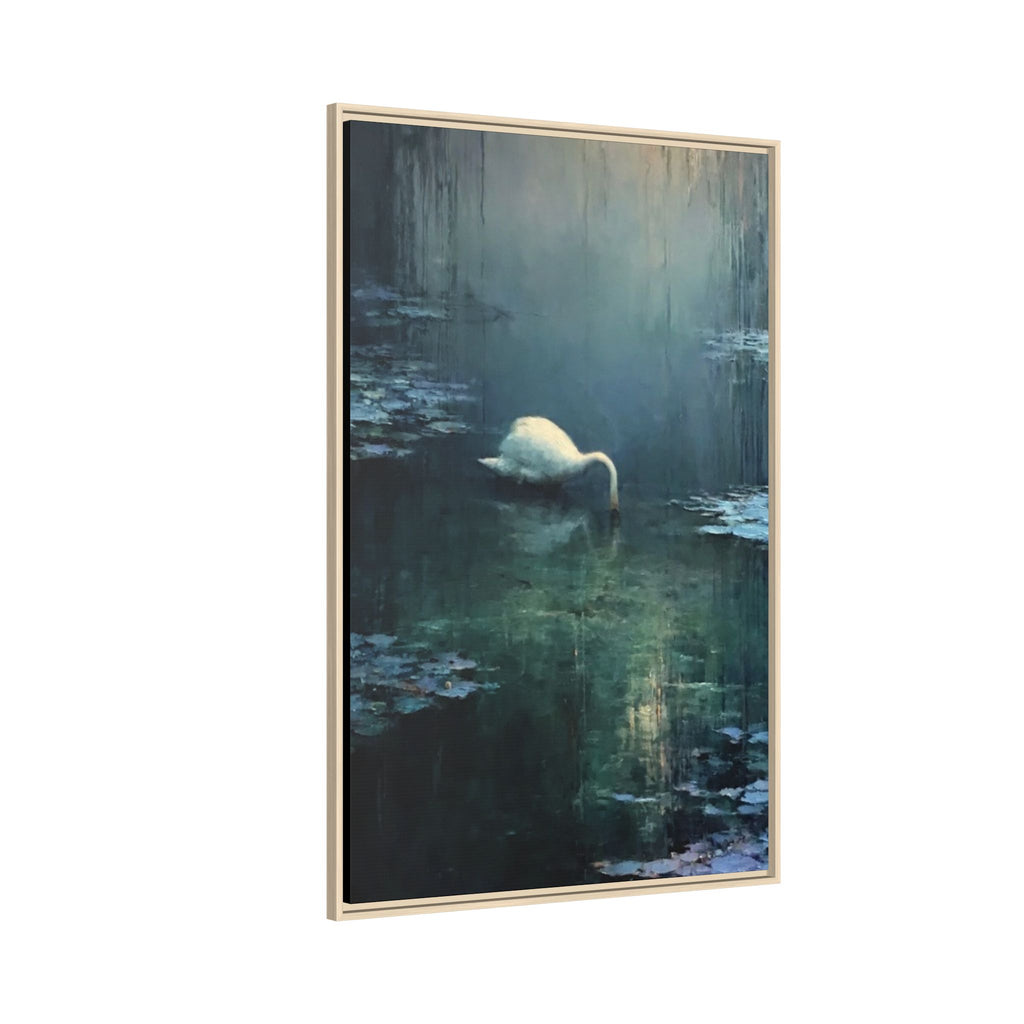 Tears Upon Still Waters Matte Canvas, Framed (Multi-color)