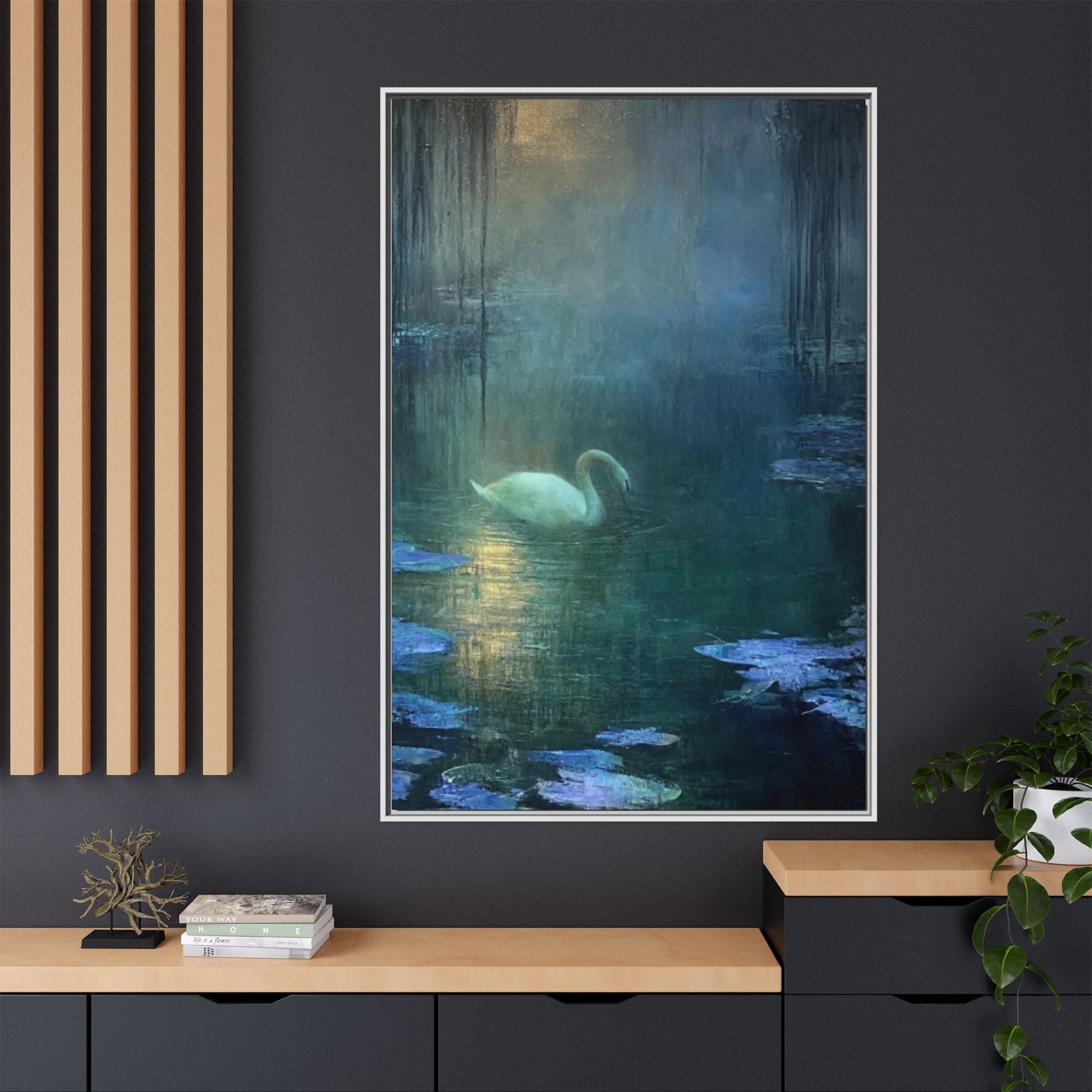 The Weight of Silence   Matte Canvas, Framed (Multi-color)