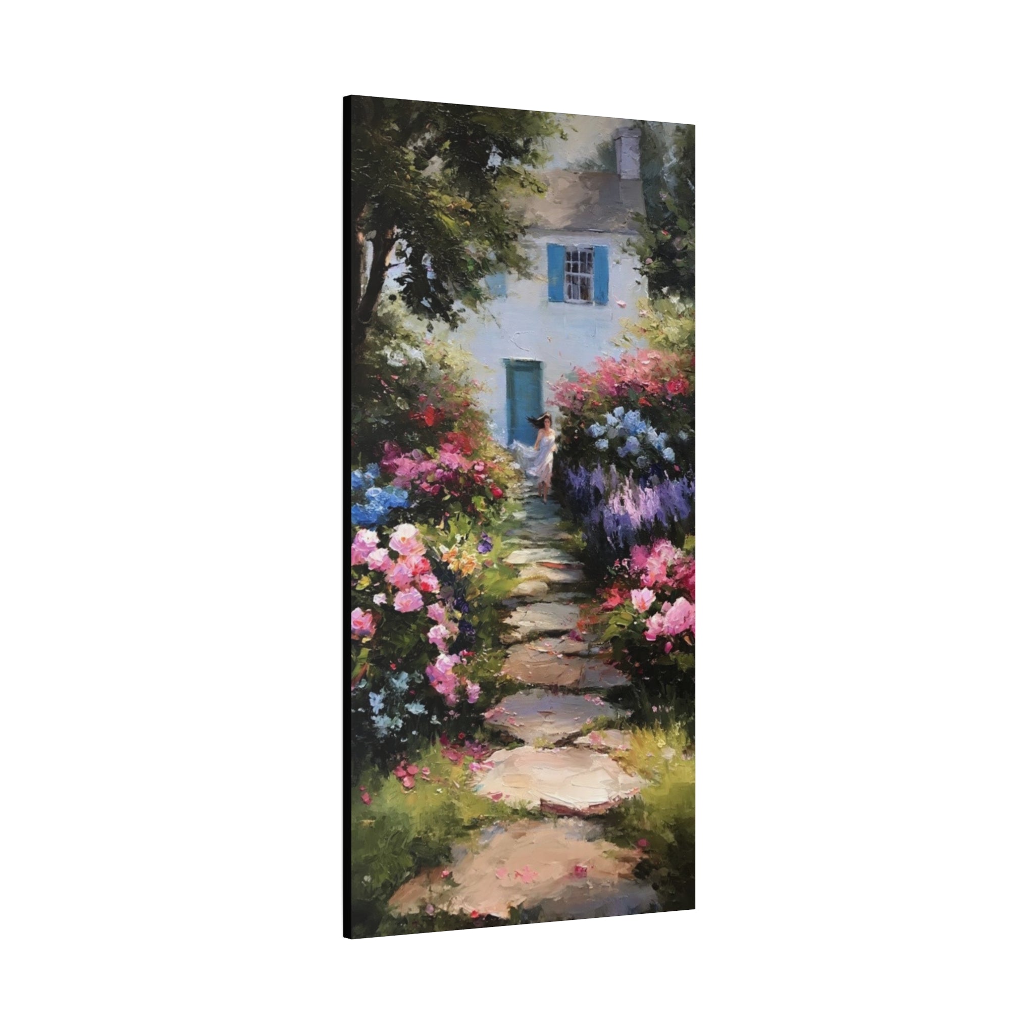Lavender and Rose Garden  Matte Canvas, Stretched, 1.25"