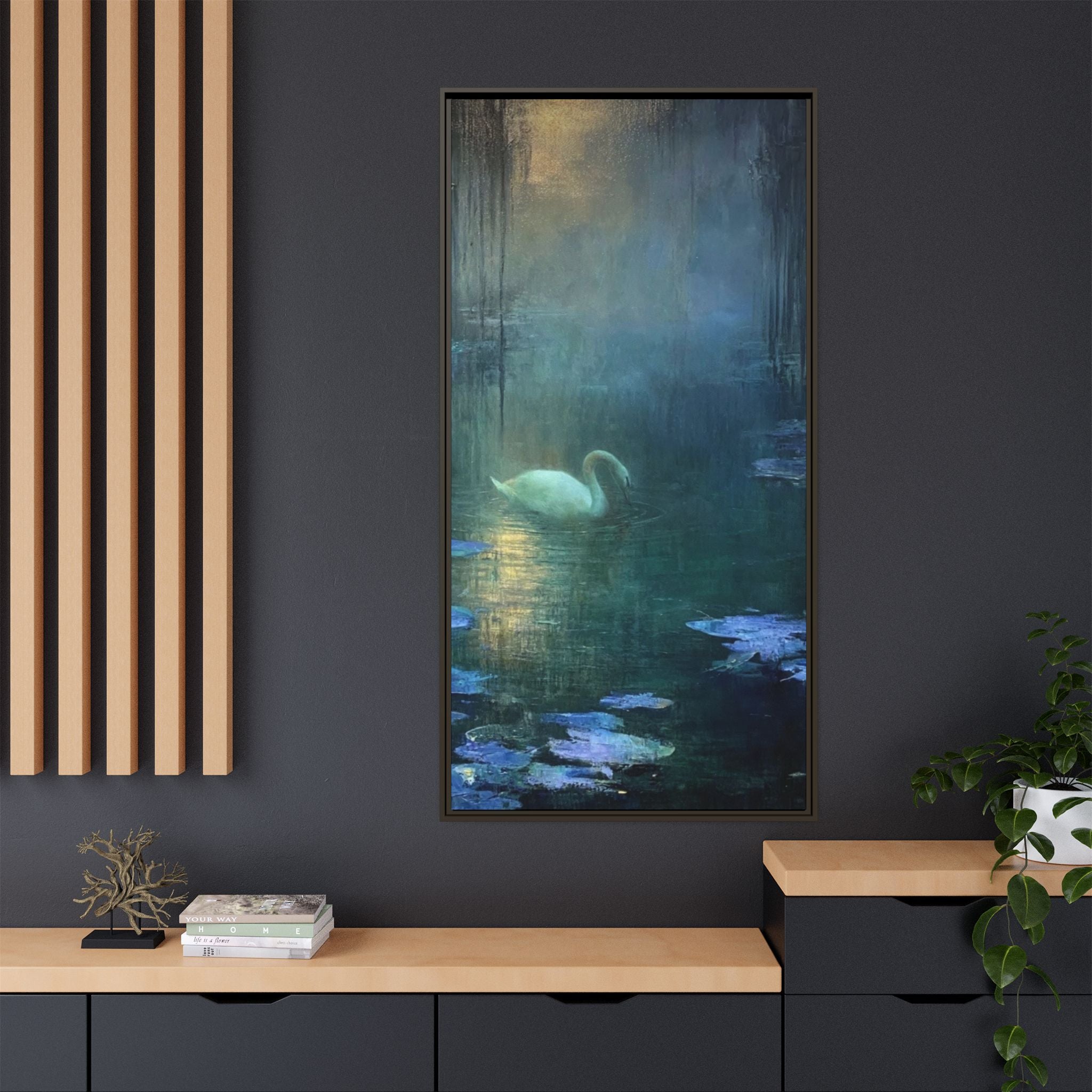 The Weight of Silence   Matte Canvas, Framed (Multi-color)