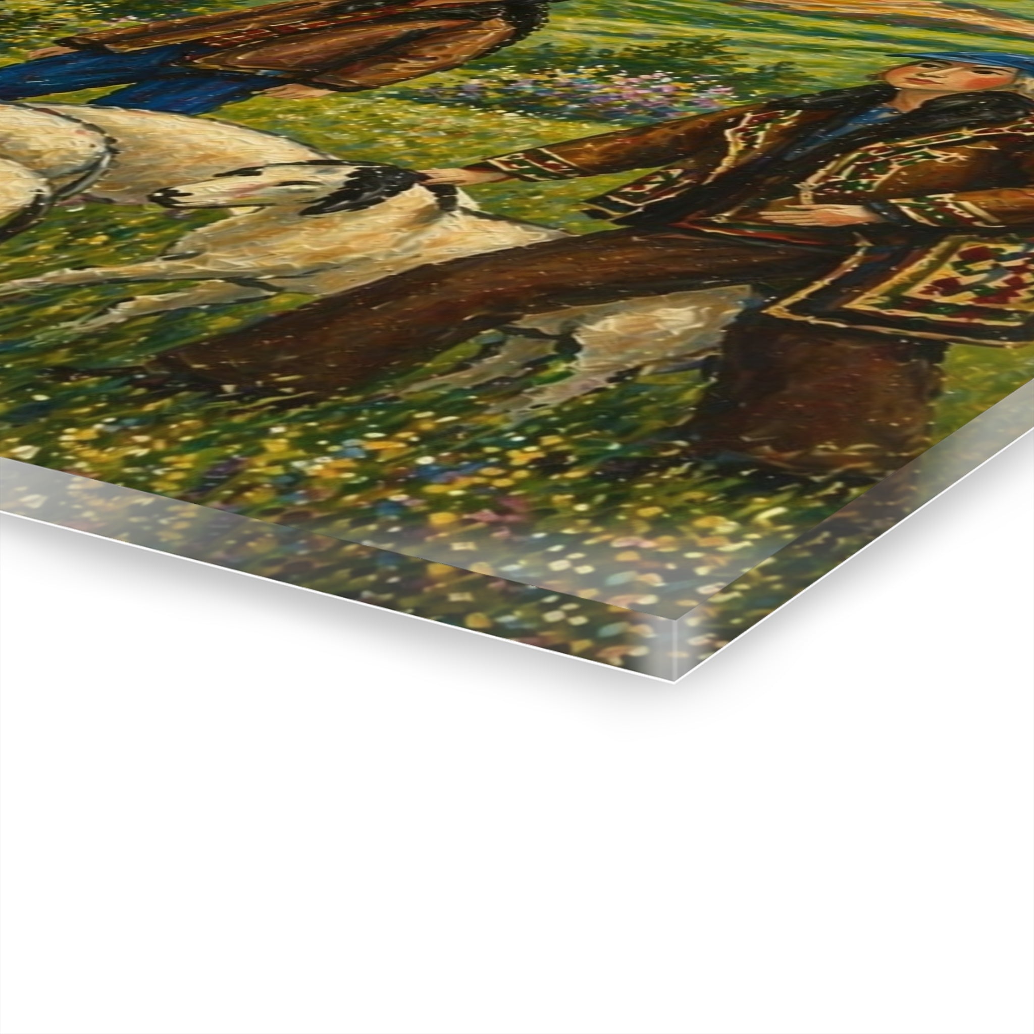 Mountain Shepherds – Rustic Countryside Acrylic Wall Art