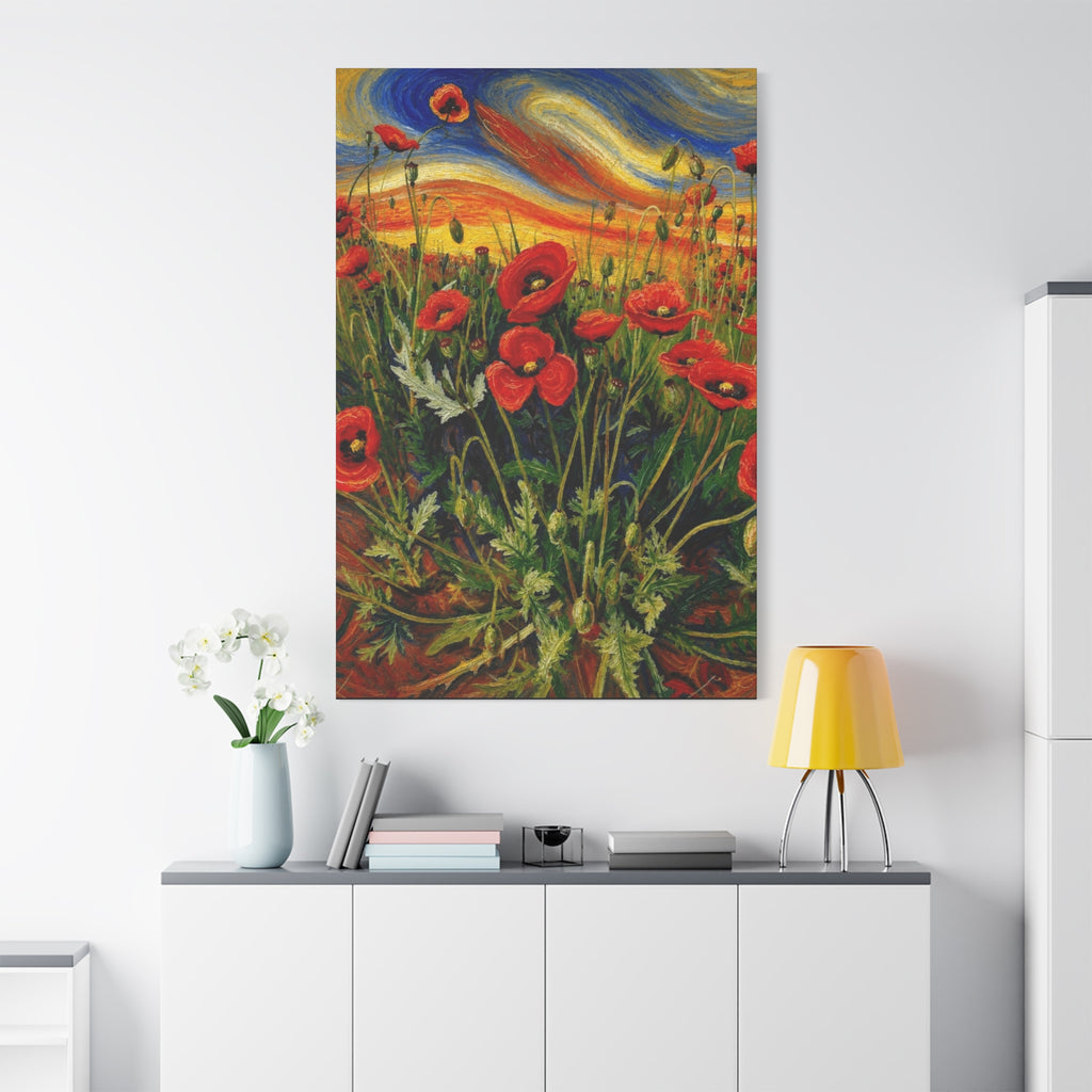 Whispers of the Poppy Meadow Matte Canvas, Stretched, 1.25"
