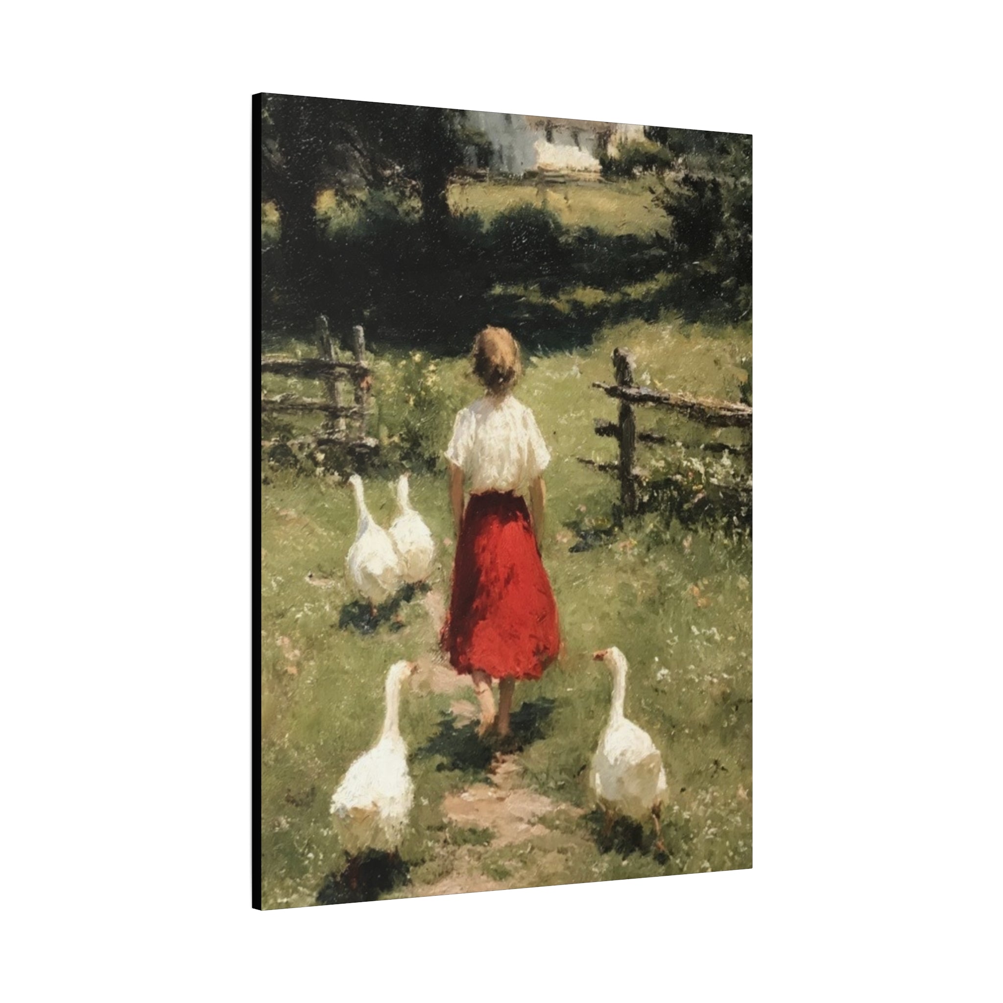 Homeward Through the Meadow  Matte Canvas, Stretched, 1.25"