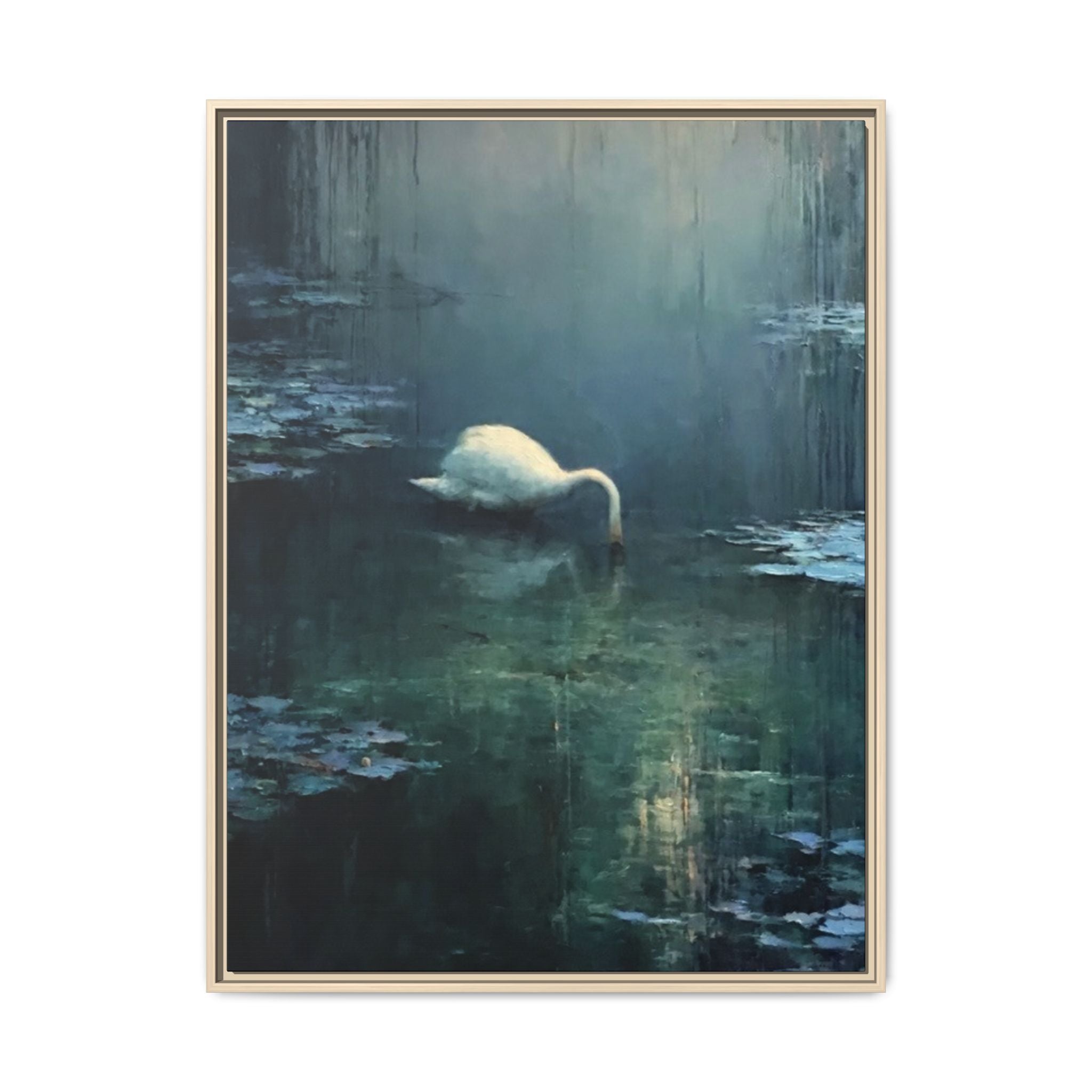Tears Upon Still Waters Matte Canvas, Framed (Multi-color)