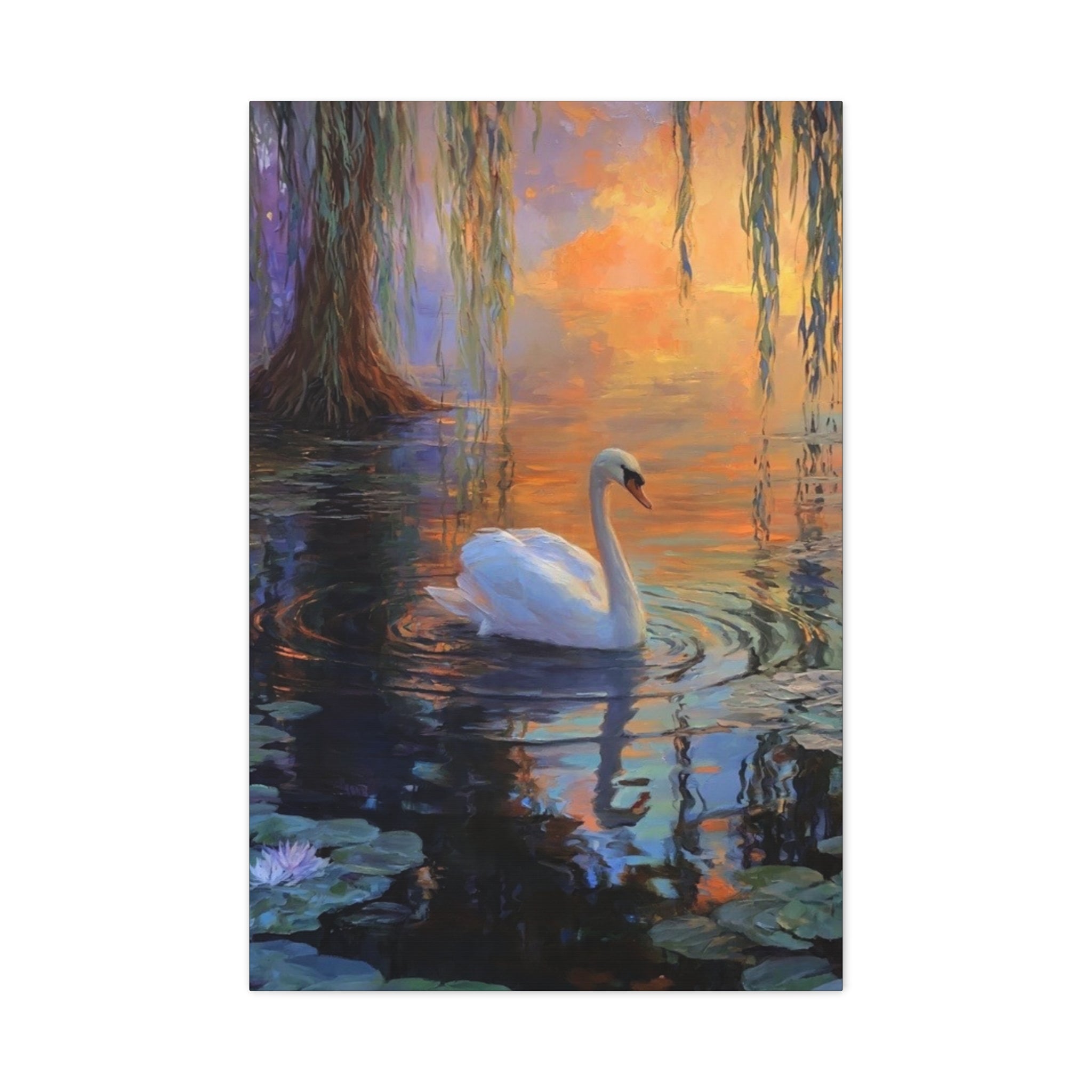 Solitude Beneath the Willow      Matte Canvas, Stretched, 1.25"
