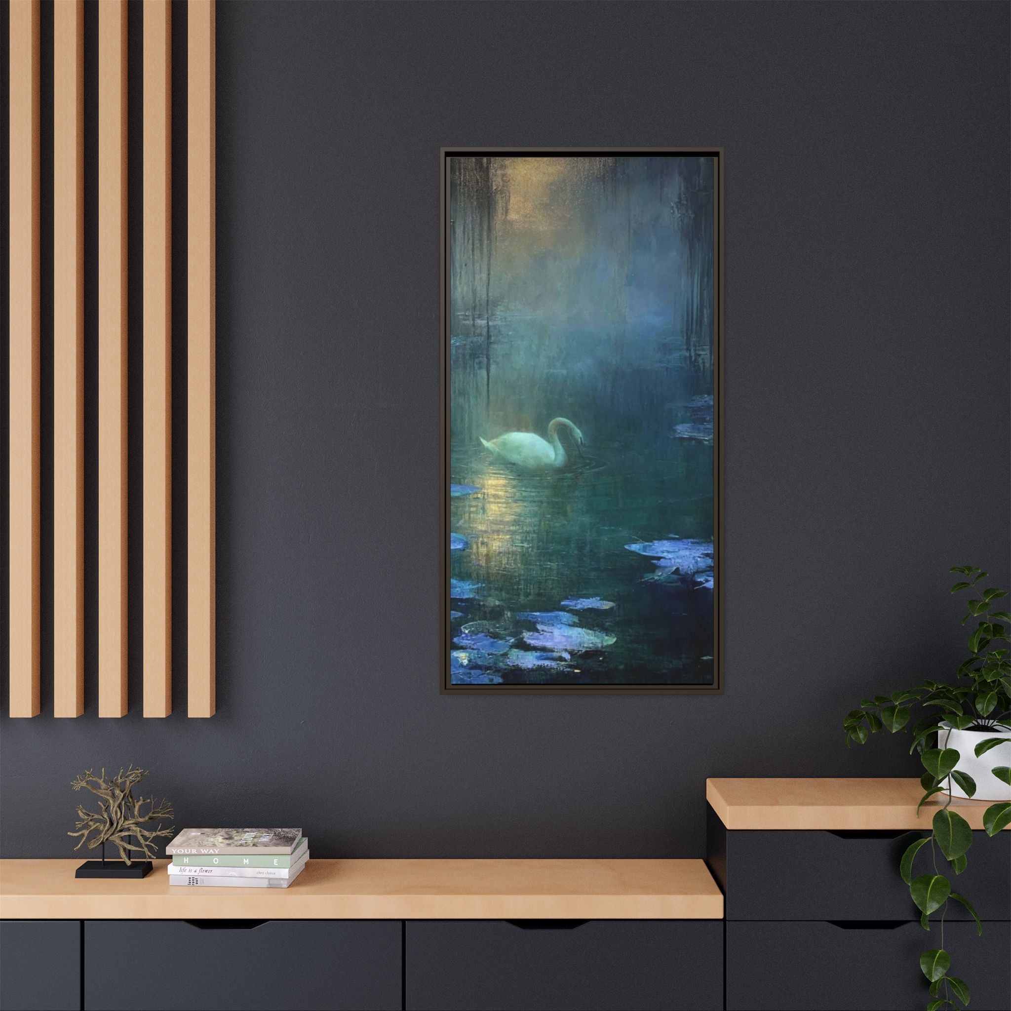 The Weight of Silence   Matte Canvas, Framed (Multi-color)