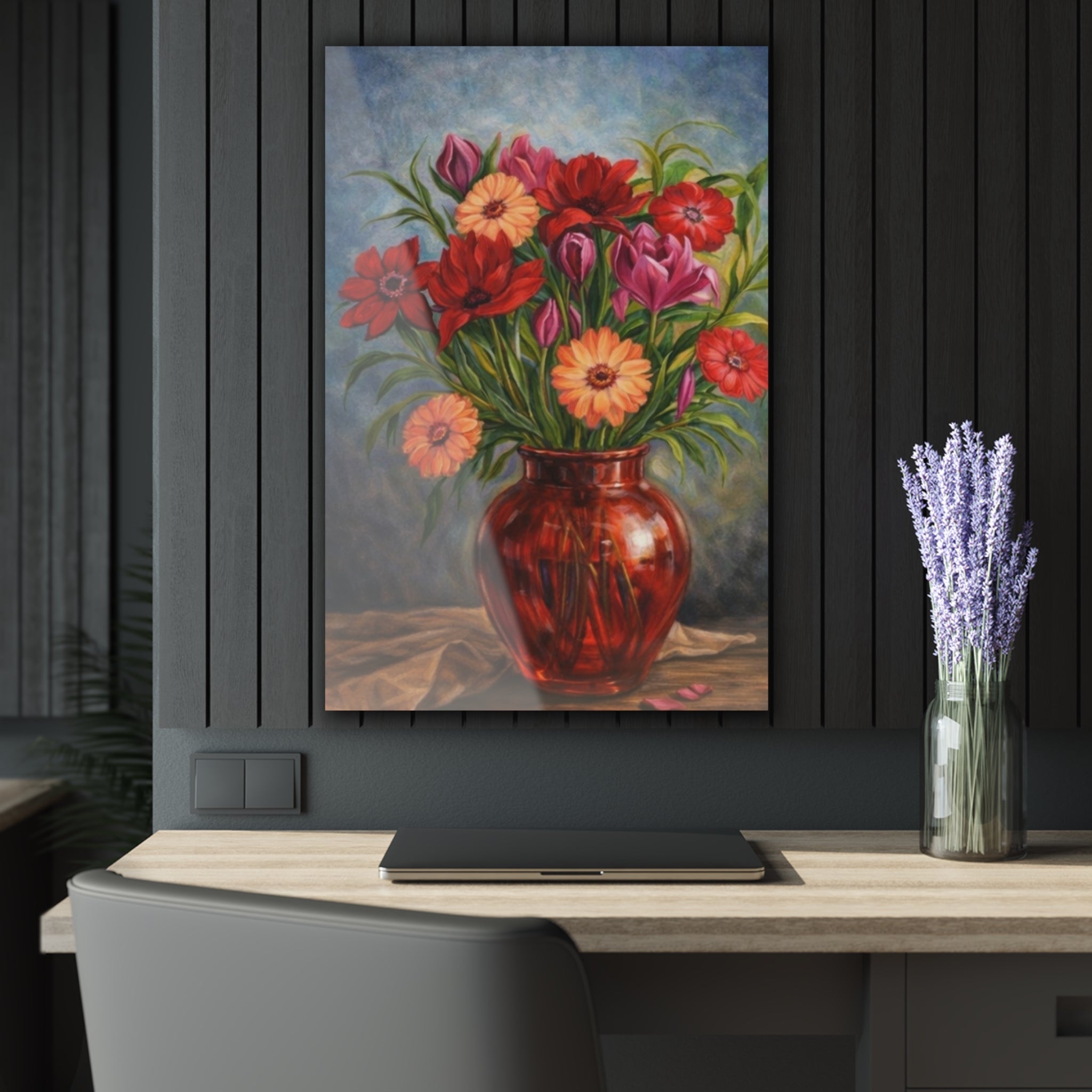 Crimson Blossoms in Bloom