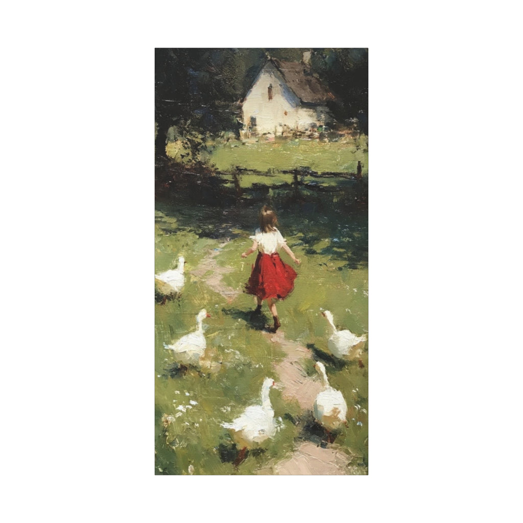 Homeward Through the Meadow  Matte Canvas, Stretched, 1.25"