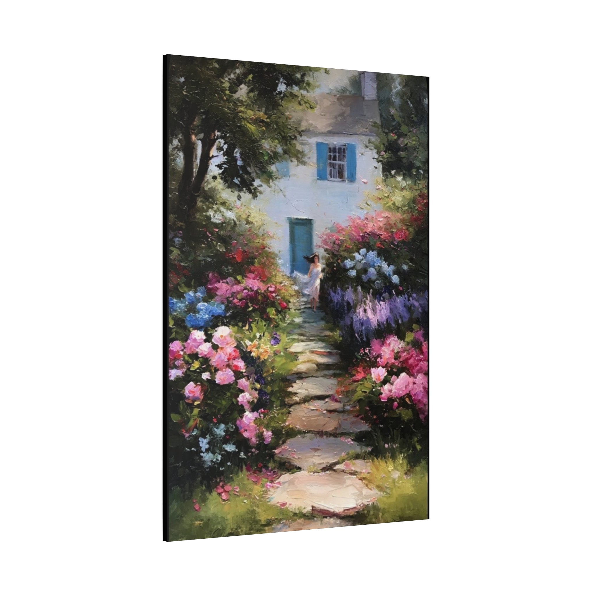Lavender and Rose Garden  Matte Canvas, Stretched, 1.25"