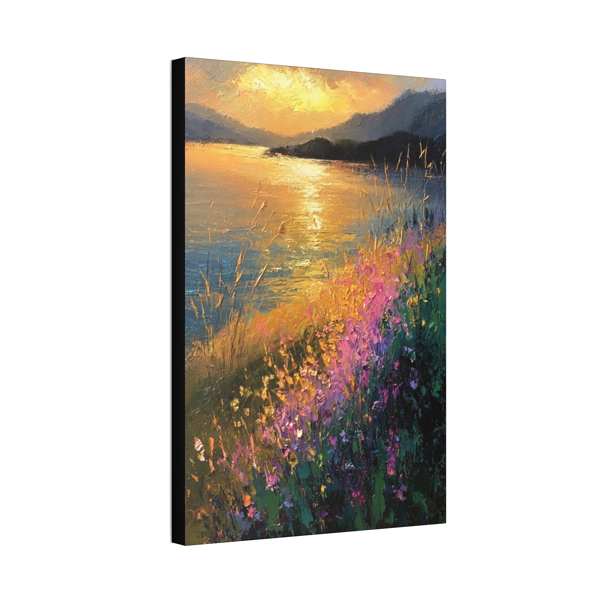 Golden Reflections at Twilight   Canvas Stretched, 1.5''