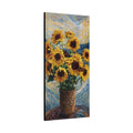Sunflowers Beneath a Whirling Sky  Matte Canvas, Stretched, 1.25"