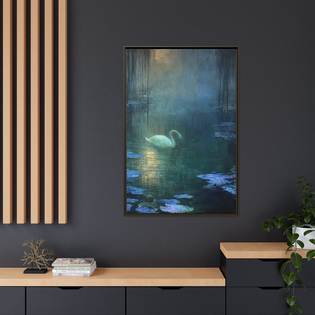The Weight of Silence   Matte Canvas, Framed (Multi-color)