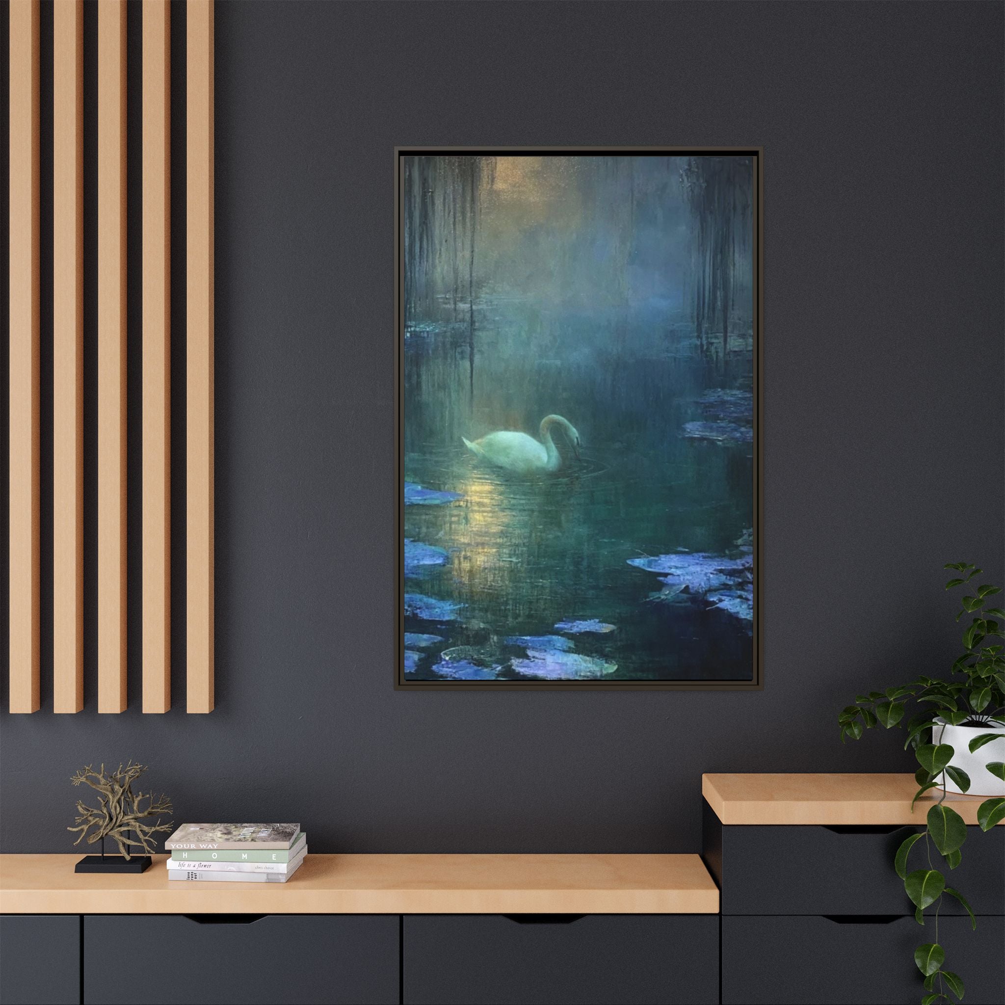The Weight of Silence   Matte Canvas, Framed (Multi-color)
