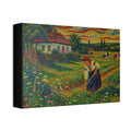 Harvesting Under a Golden Sky  Canvas Stretched, 1.5''